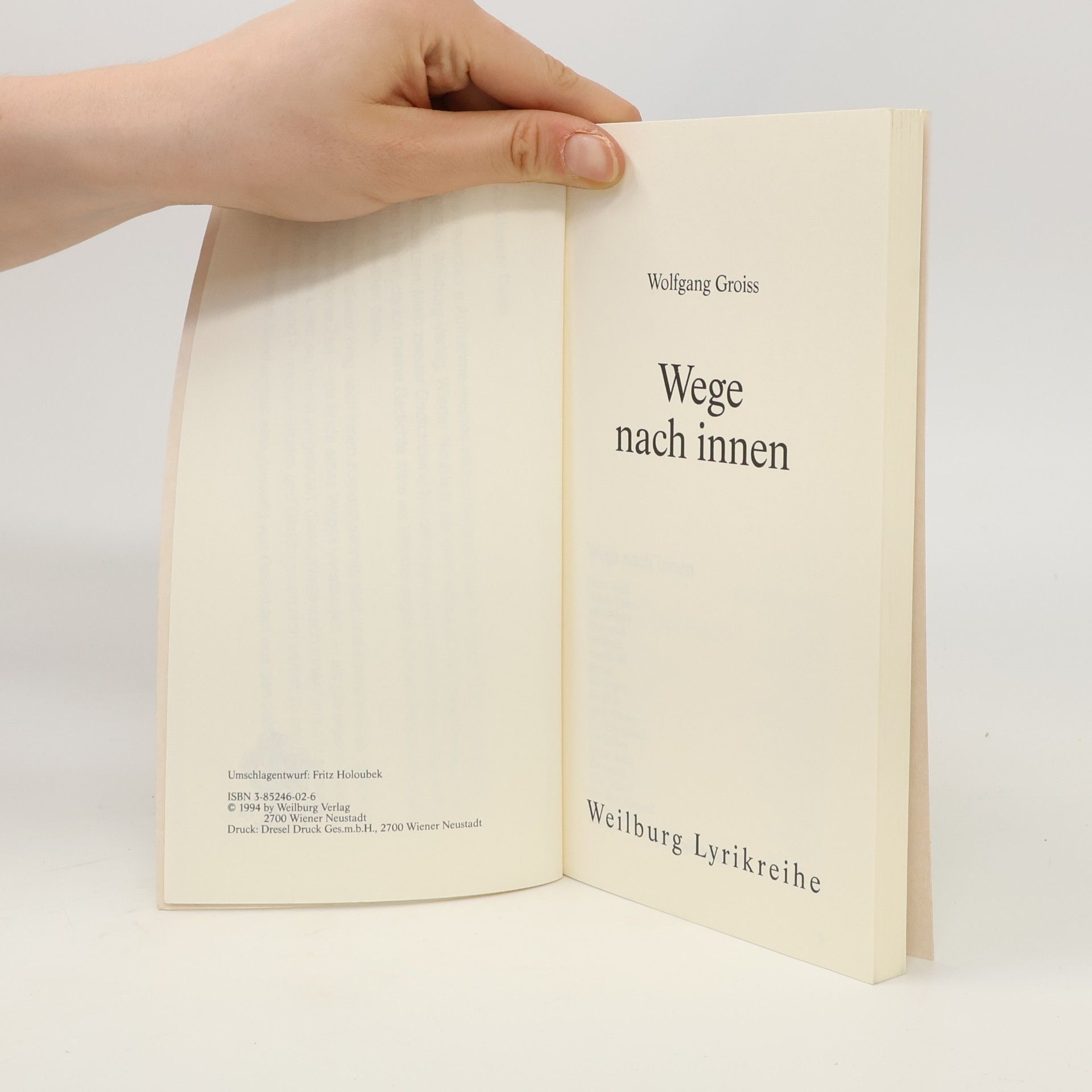 Autorenkollektiv Wege nach Innen. Lyrik