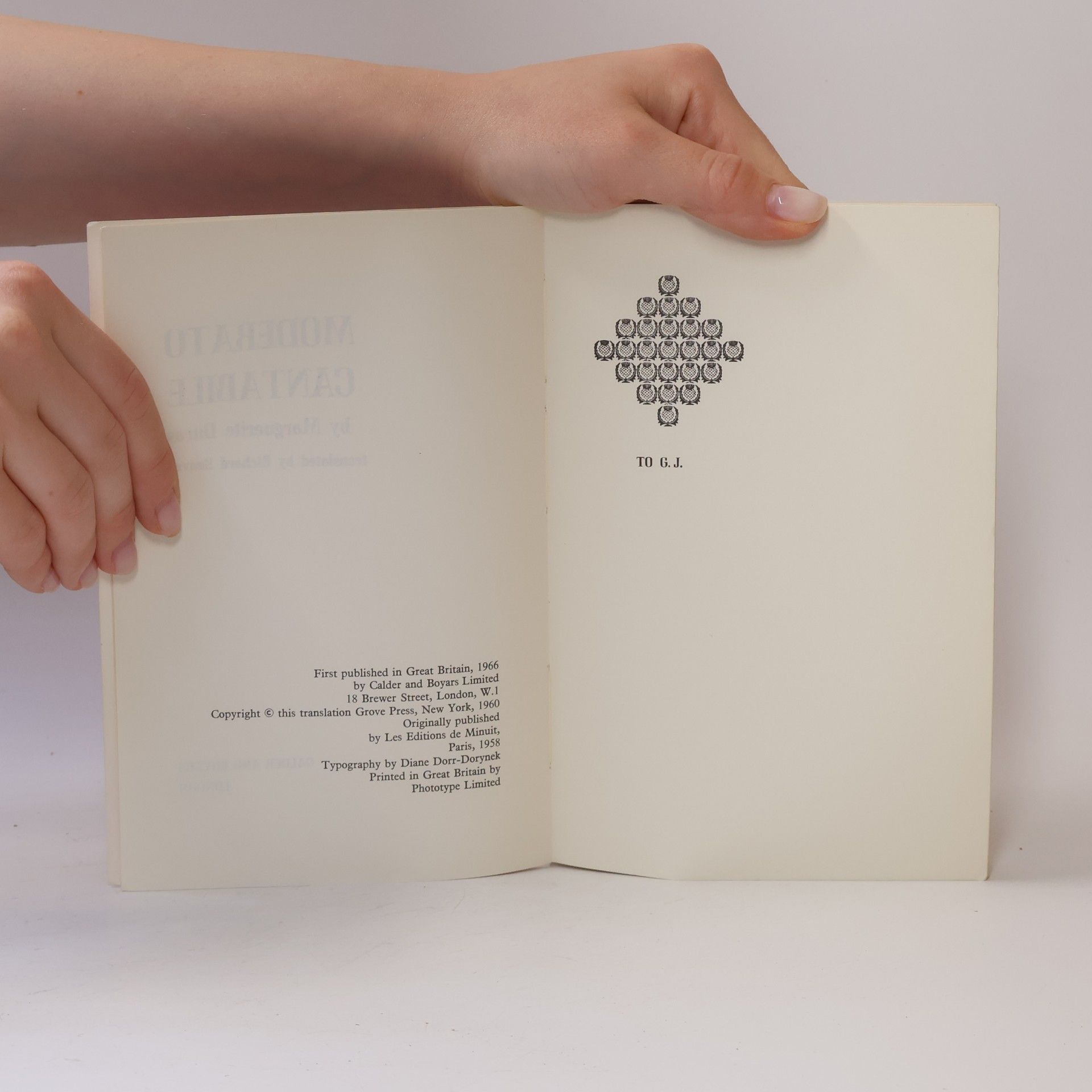 Marguerite Duras Moderato Cantabile