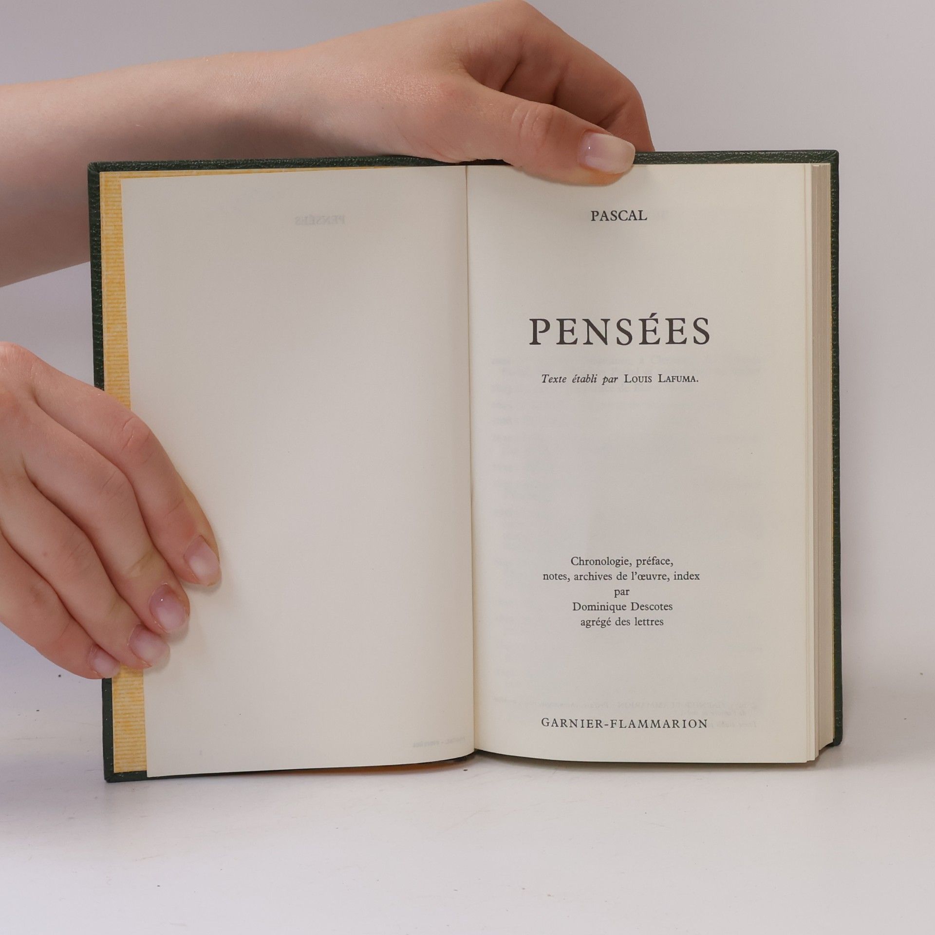 Blaise Pascal Pensées