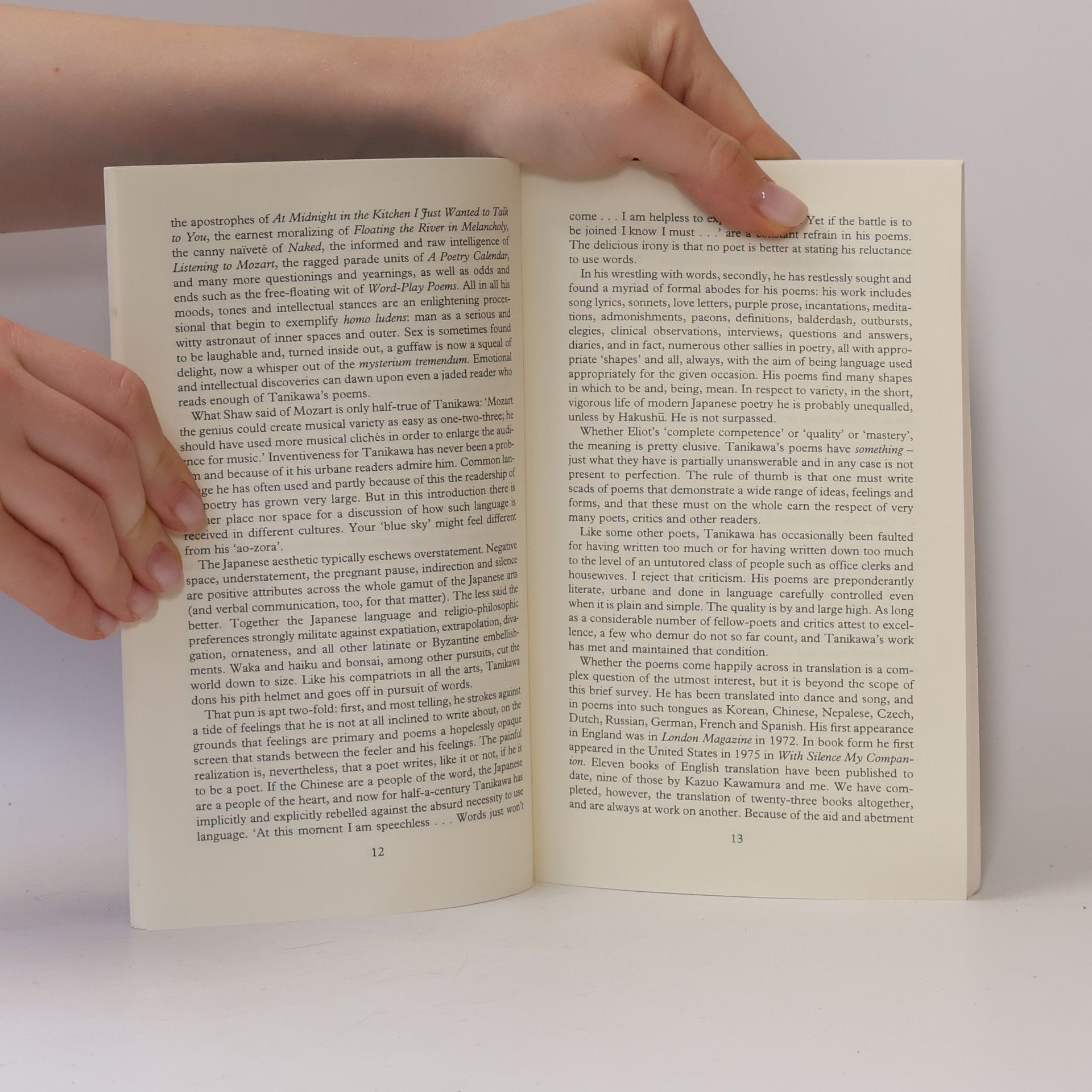Tanikawa Shuntarō Selected Poems