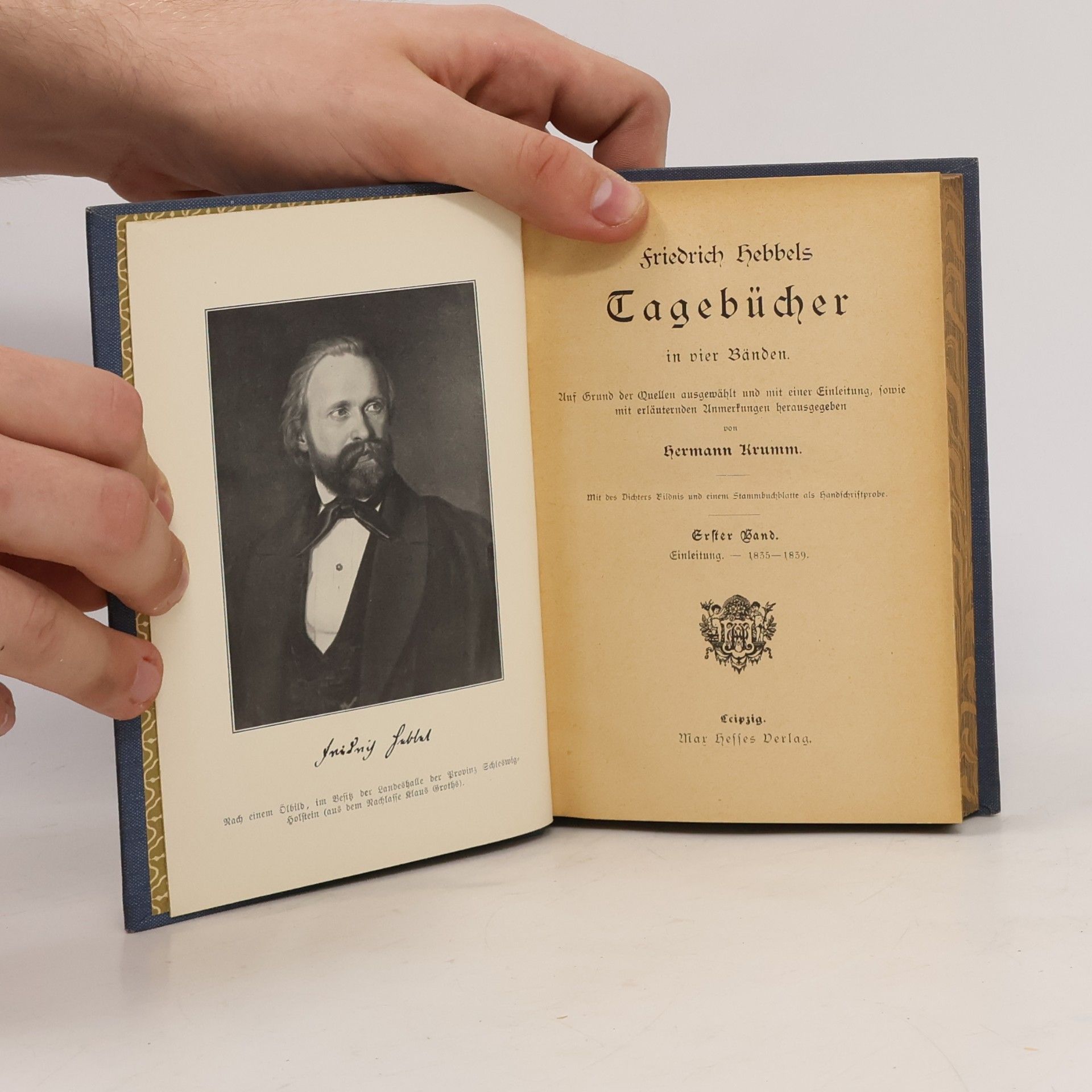 Christian Friedrich Hebbel Tagenbücher I