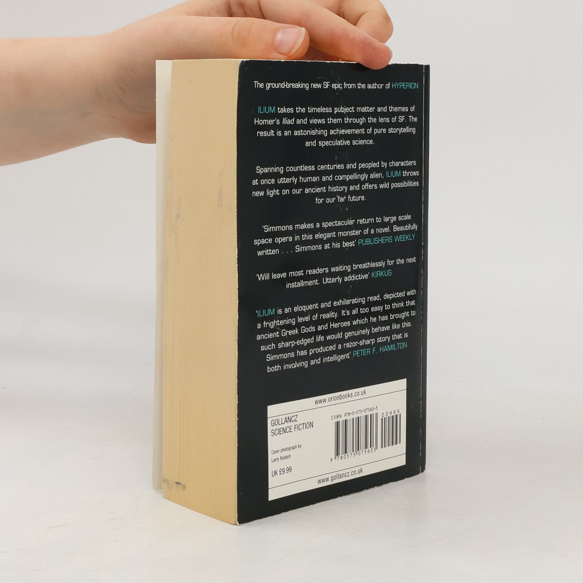 Dan Simmons Ilium, English edition