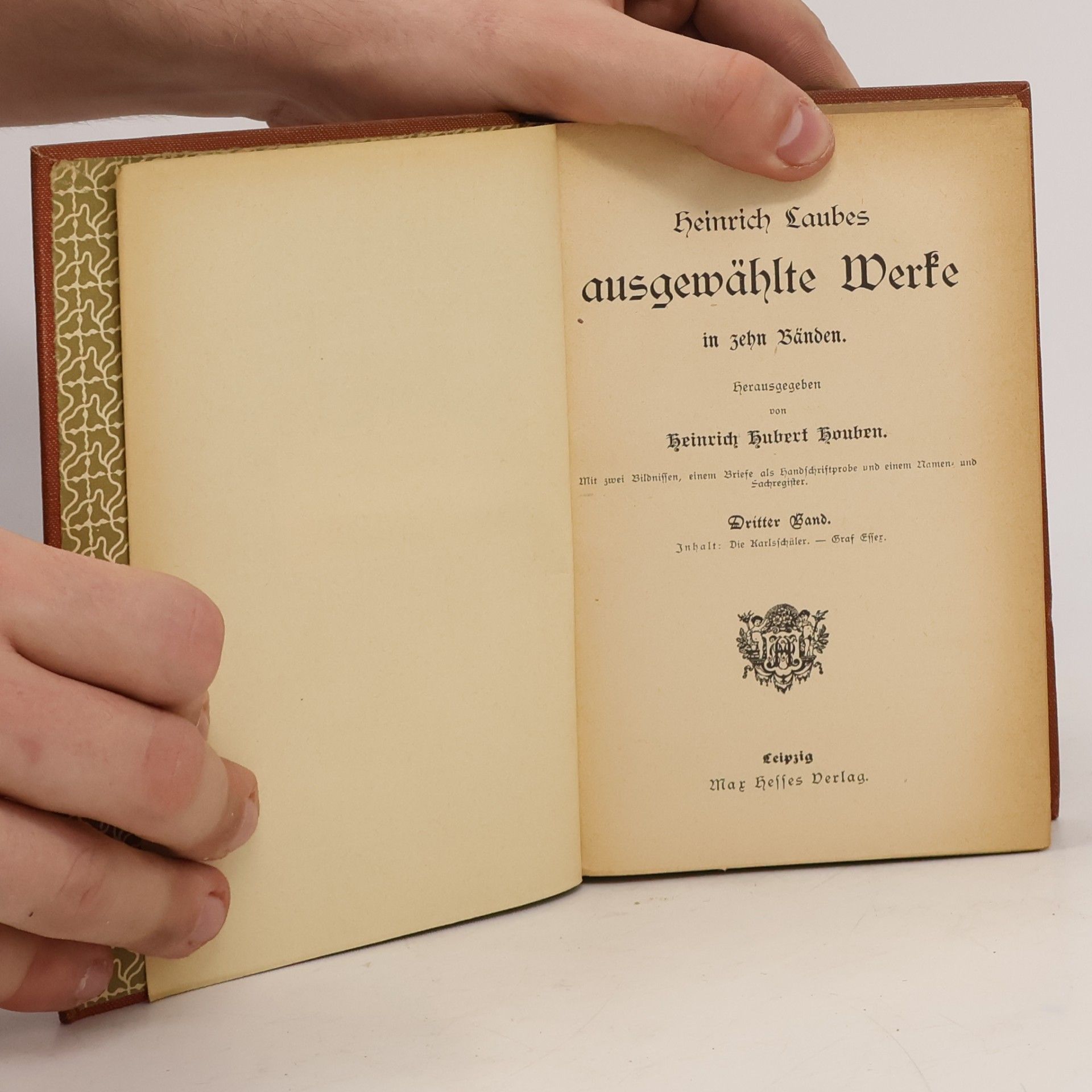 Heinrich Laube Ausgewählte Werke 3-4