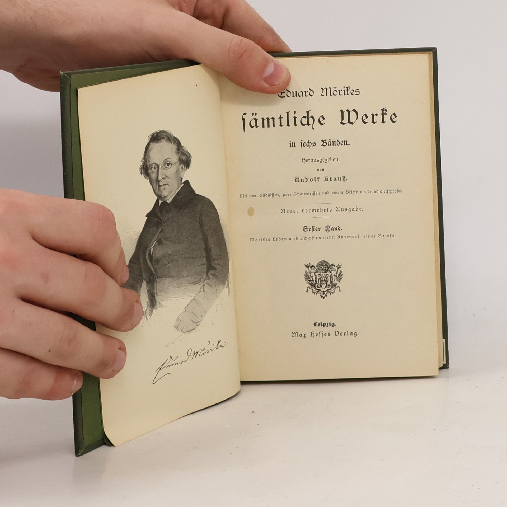Eduard Mörike Sämtliche Werke. Erster Band