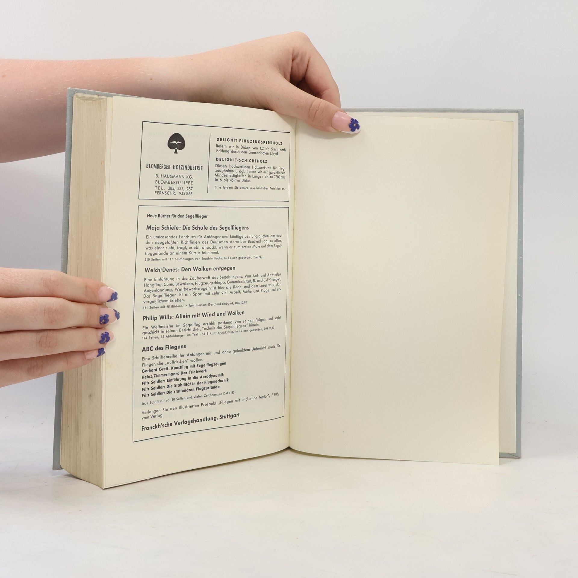Wolf Hirth Handbuch des Segelfliegens