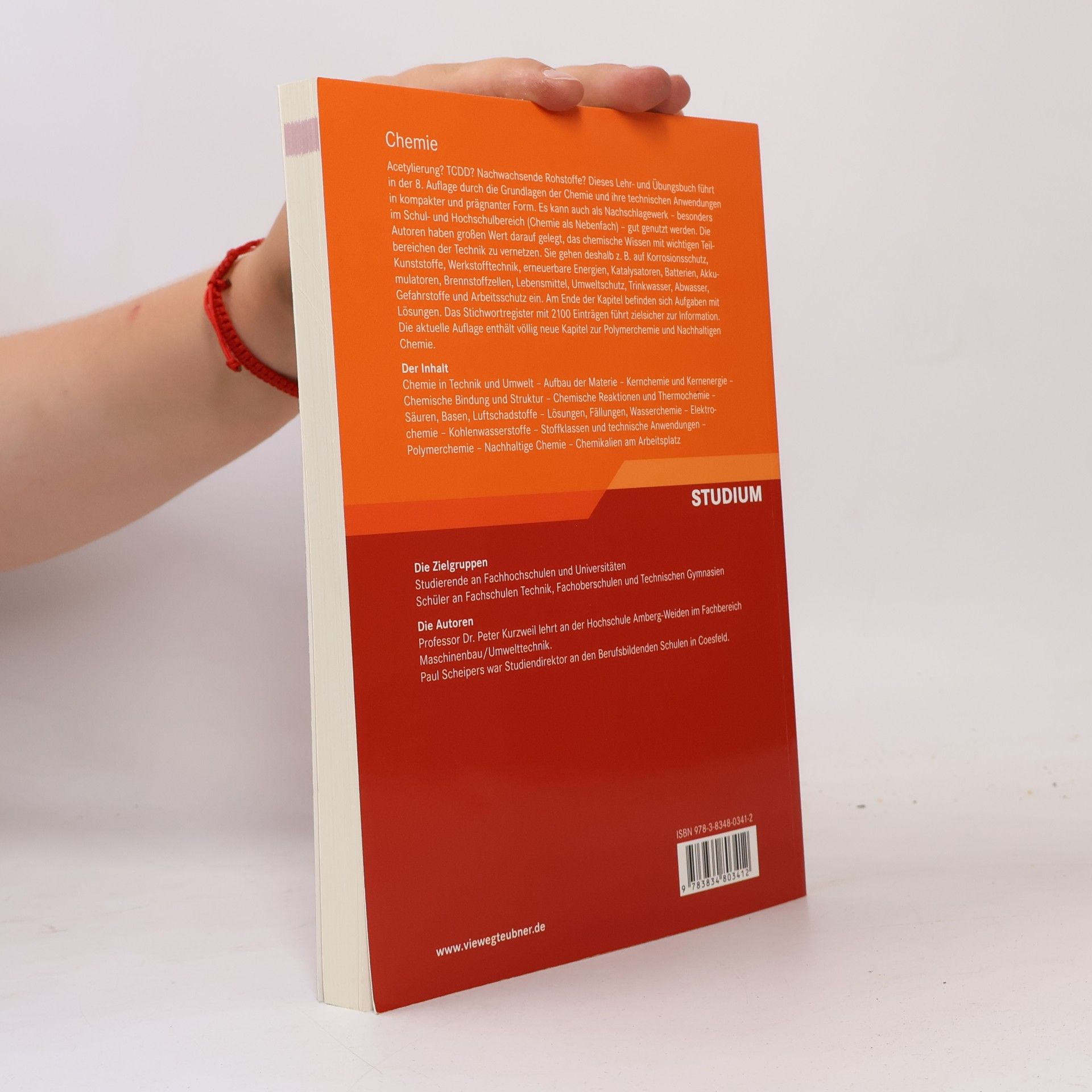 Peter Kurzweil Chemie - 8. Auflage