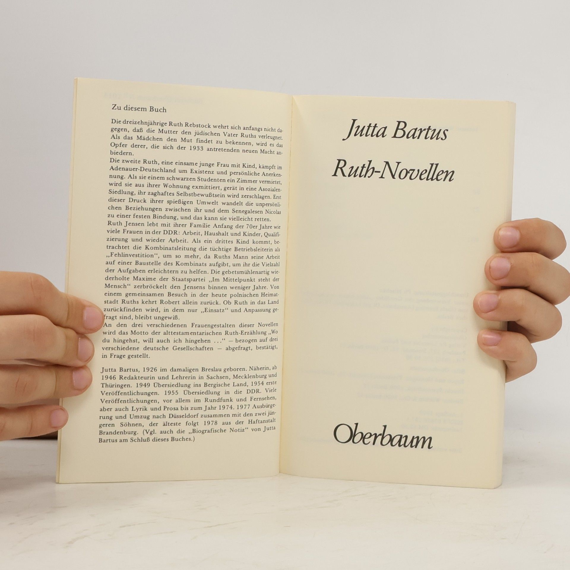 Jutta Bartus Ruth-Novellen