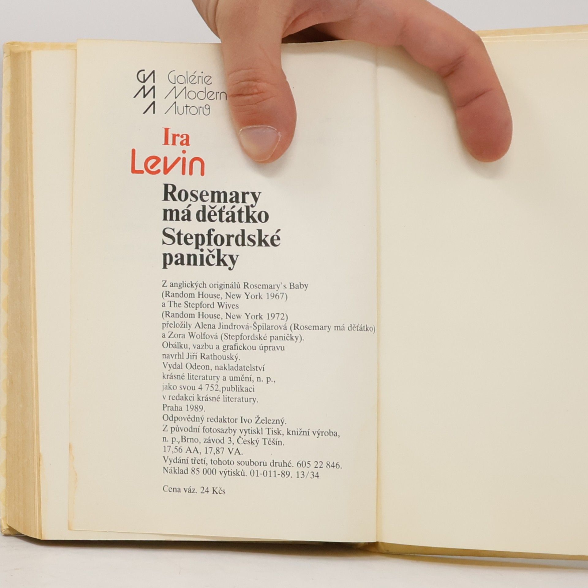 Ira Levin Rosemary má dětátko. Stepfordské paničky