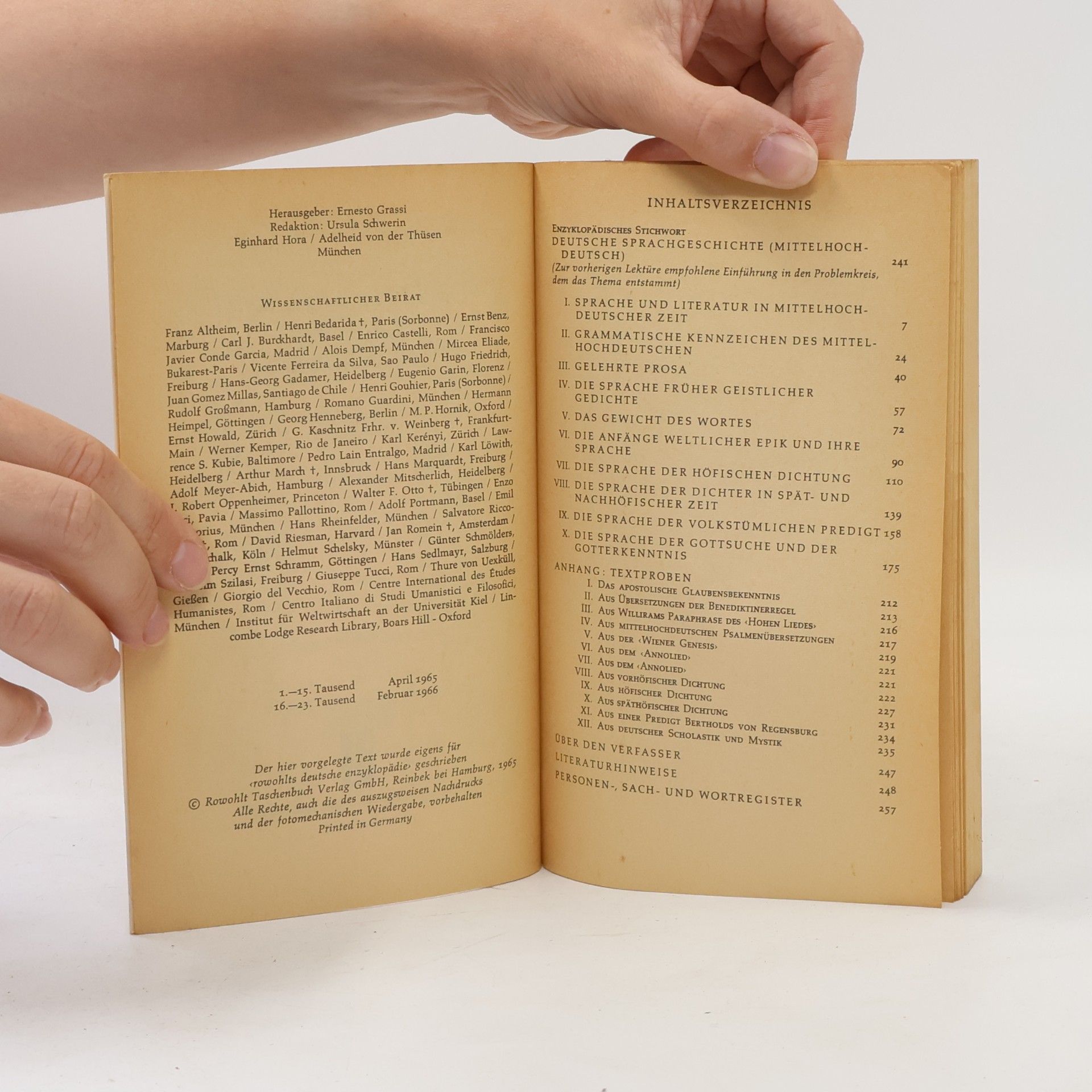Hans Eggers Deutsche Sprachgeschichte II.