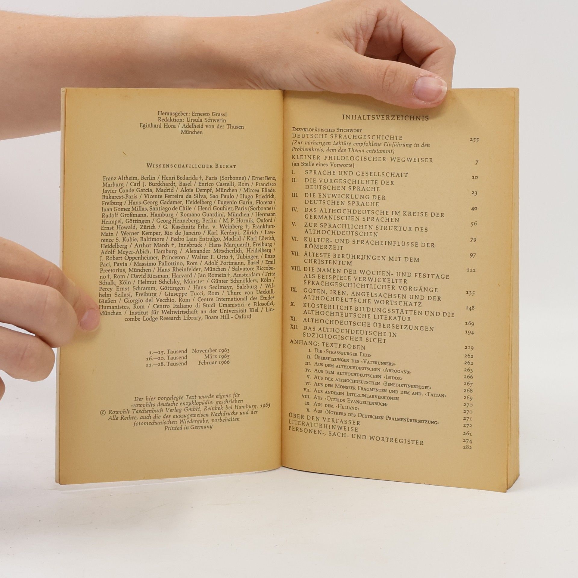 Hans Eggers Deutsche Strachgeschichte I