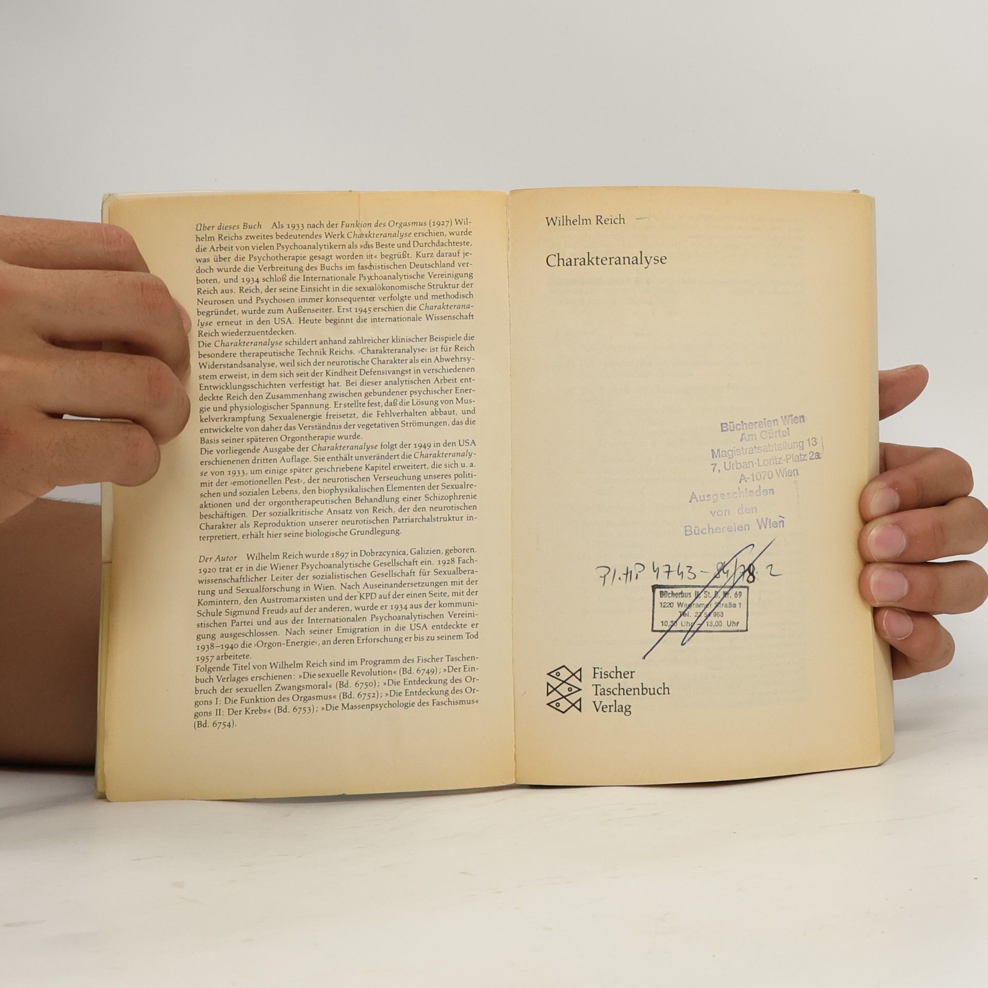 Wilhelm Reich Charakteranalyse