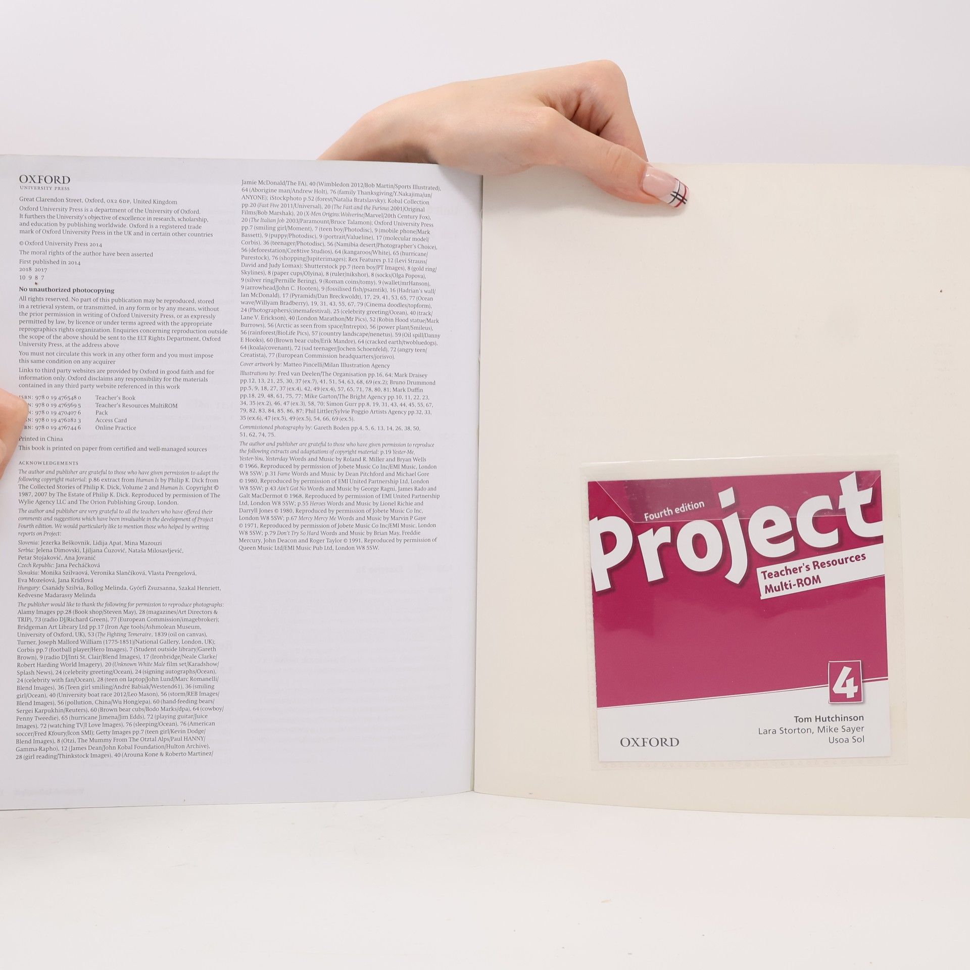 Tom Hutchinson Project 4. Teacher's Book.