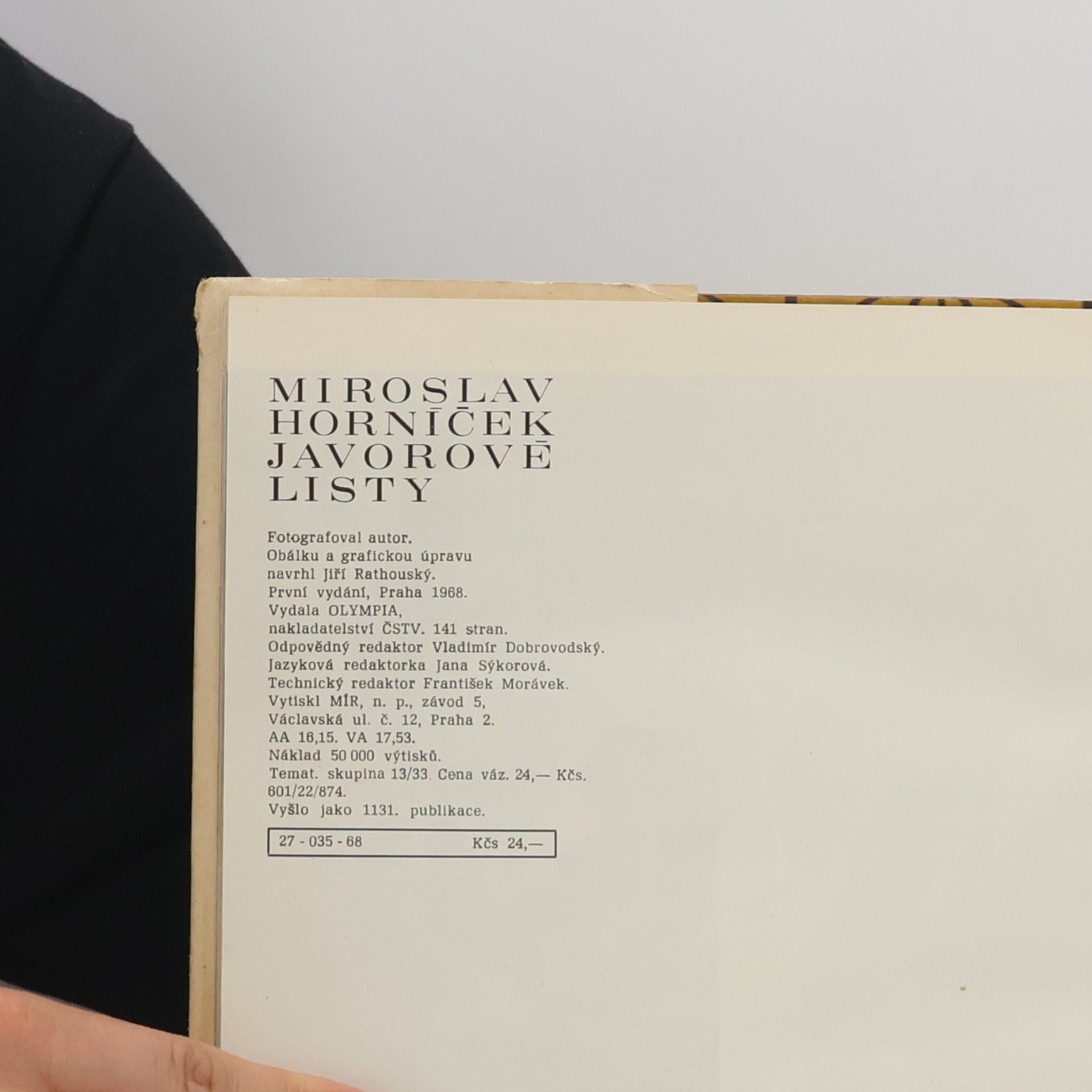 Miroslav Horníček Javorové listy