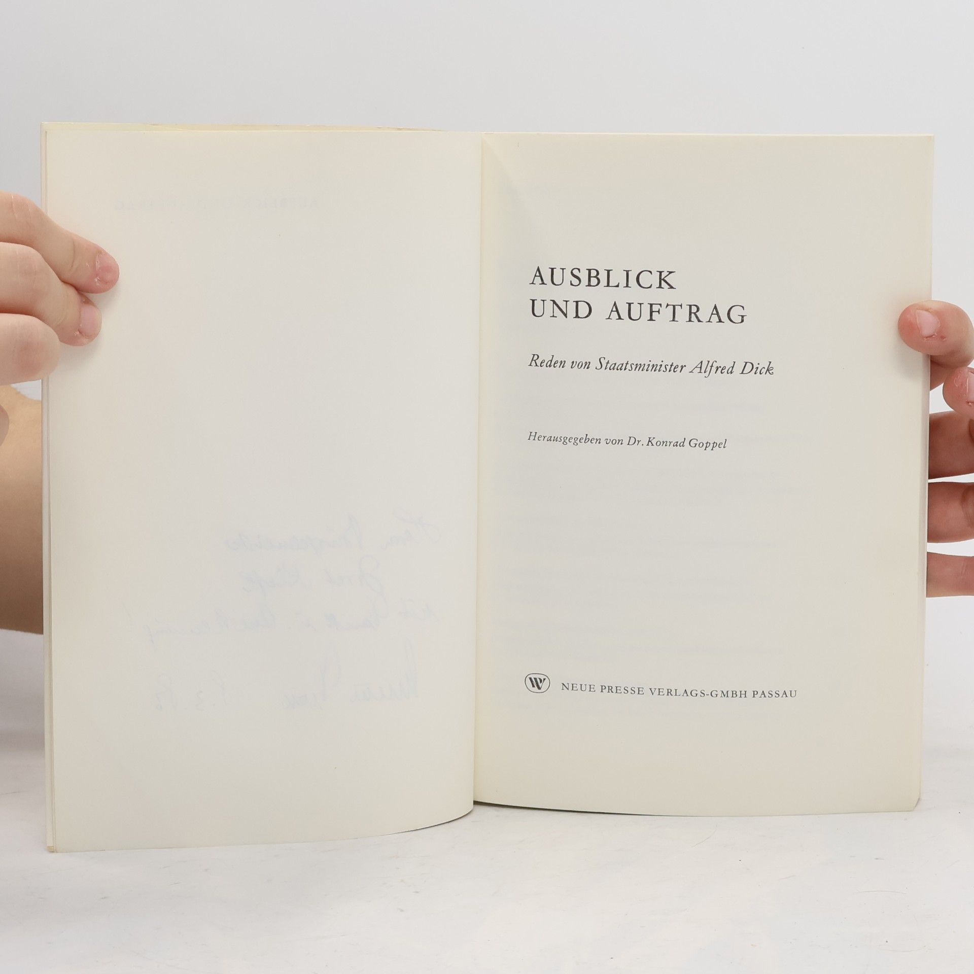Alfred Dick Ausblick und Auftrag