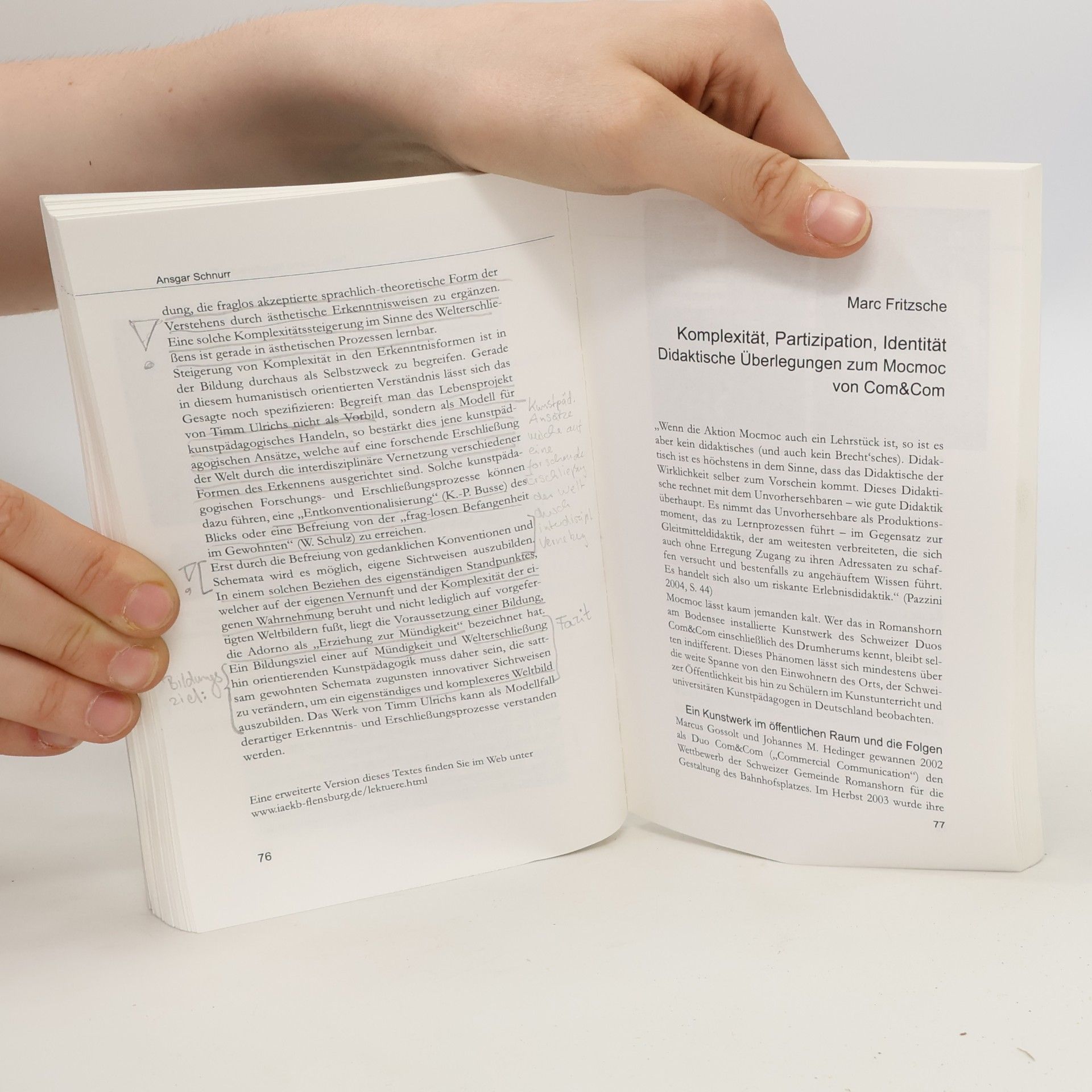 Manfred Blohm Schriftenreihe Medien - Kunst - Pädagogik - 2: Kurze Texte zur Kunstpädagogik