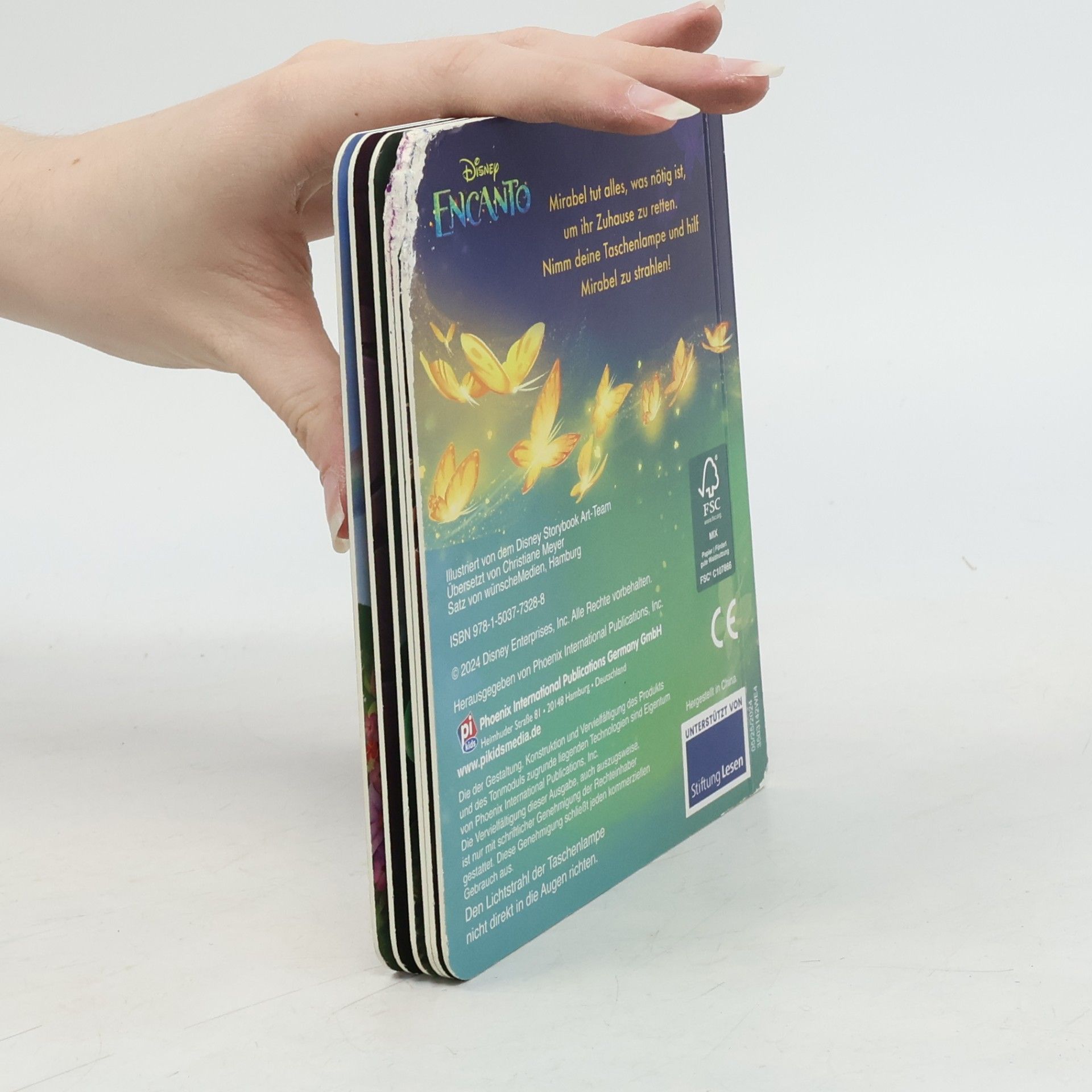 Disney Encanto - Zeit zu strahlen - Pappbilderbuch mit Taschenlampe und Glitzerseiten - Bilderbuch mit 5 magischen Geräuschen