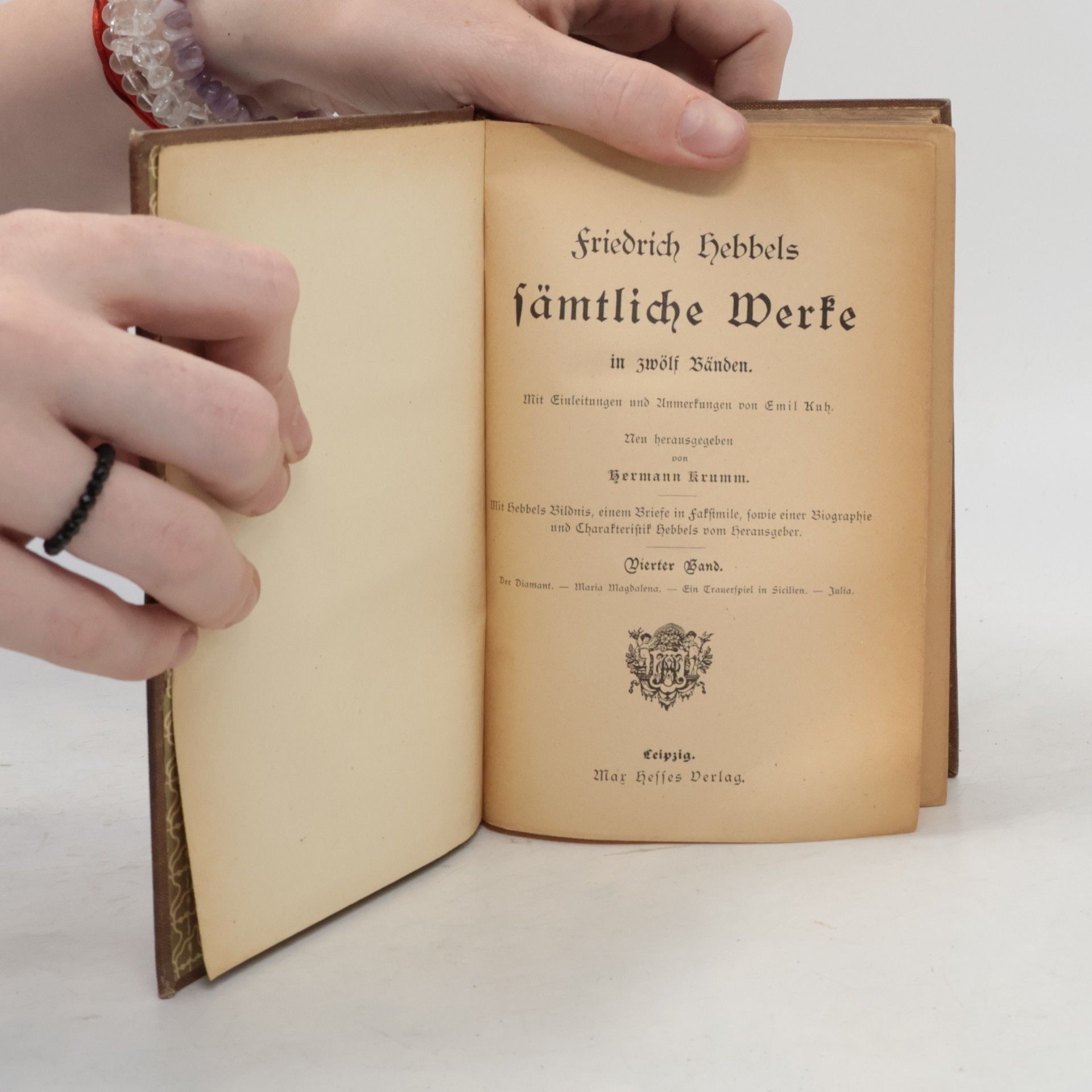 Christian Friedrich Hebbel Sämtliche Werke 4-6
