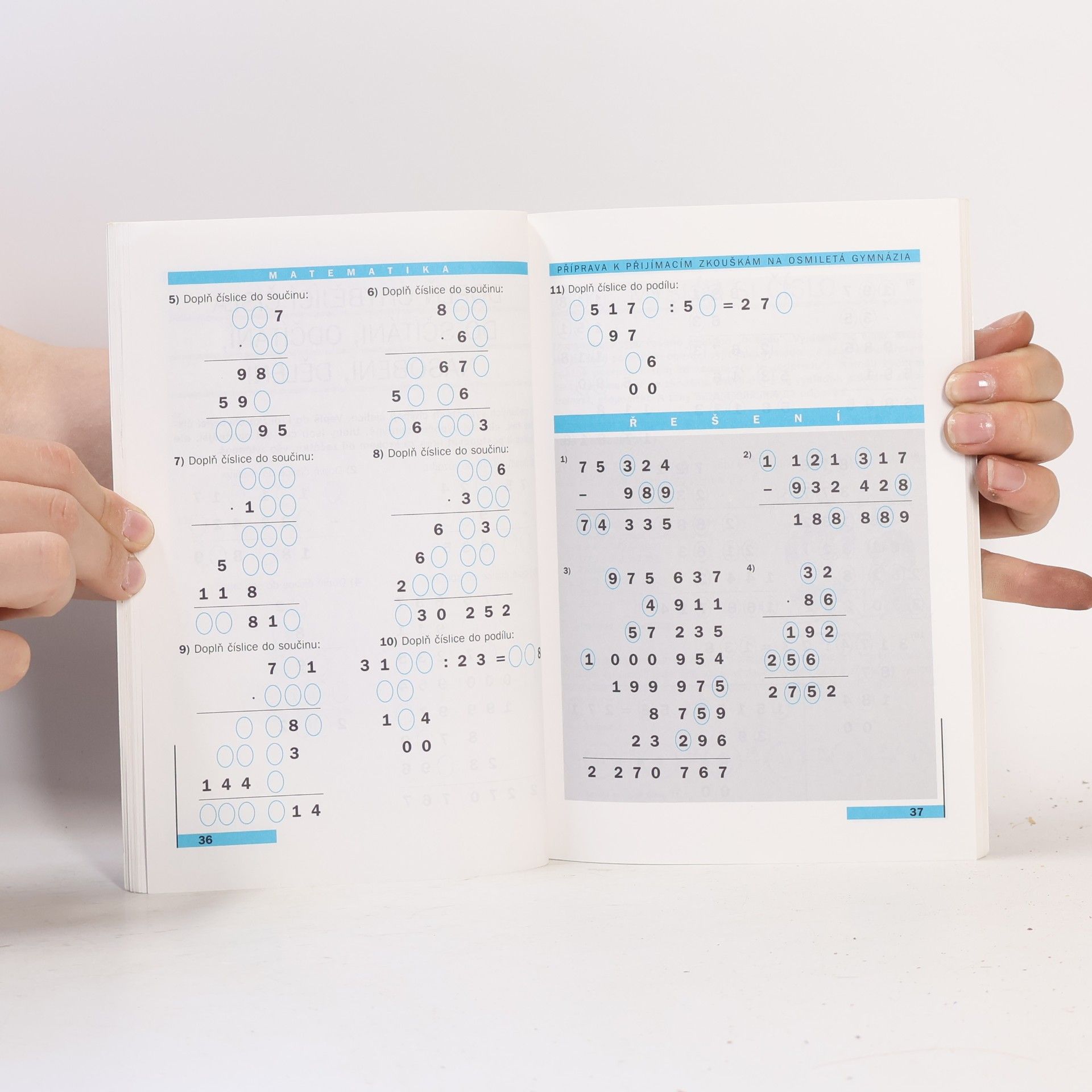Petr Husar Matematika. Příprava k přijímacím zkouškám na osmiletá gymnázia