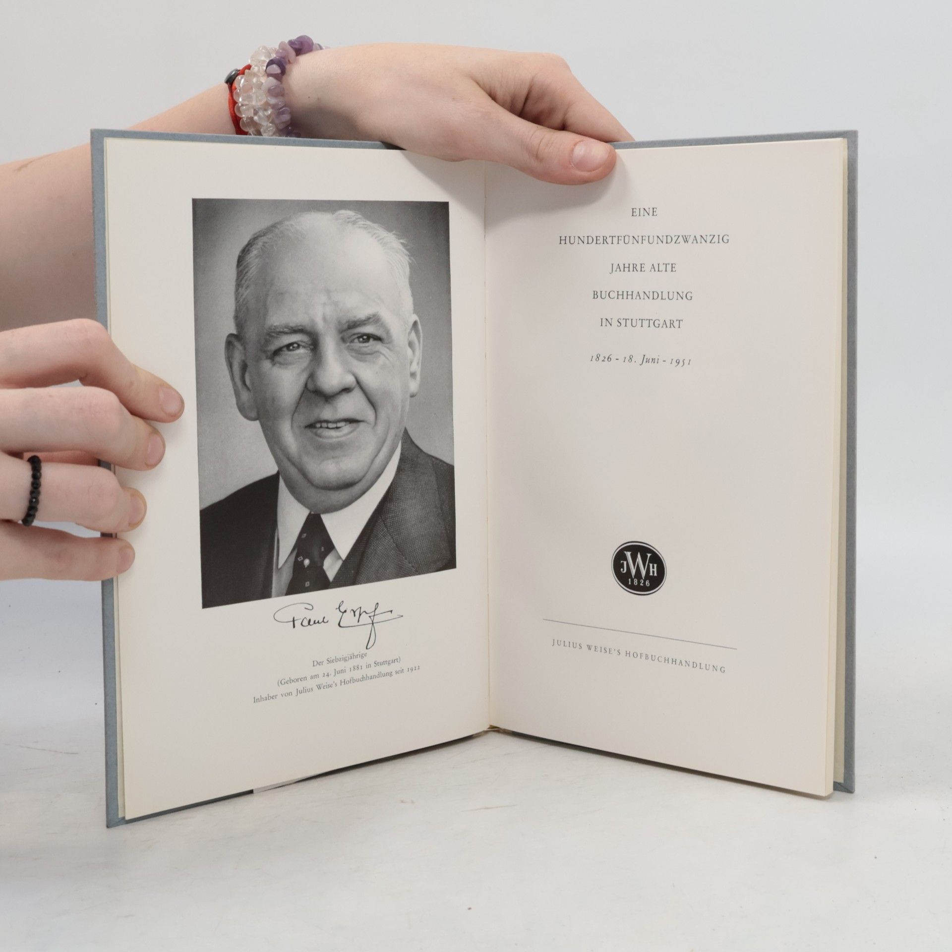 Autorenkollektiv Eine hundertfünfundzwanzig Jahre alte Buchhandlung in Stuttgart