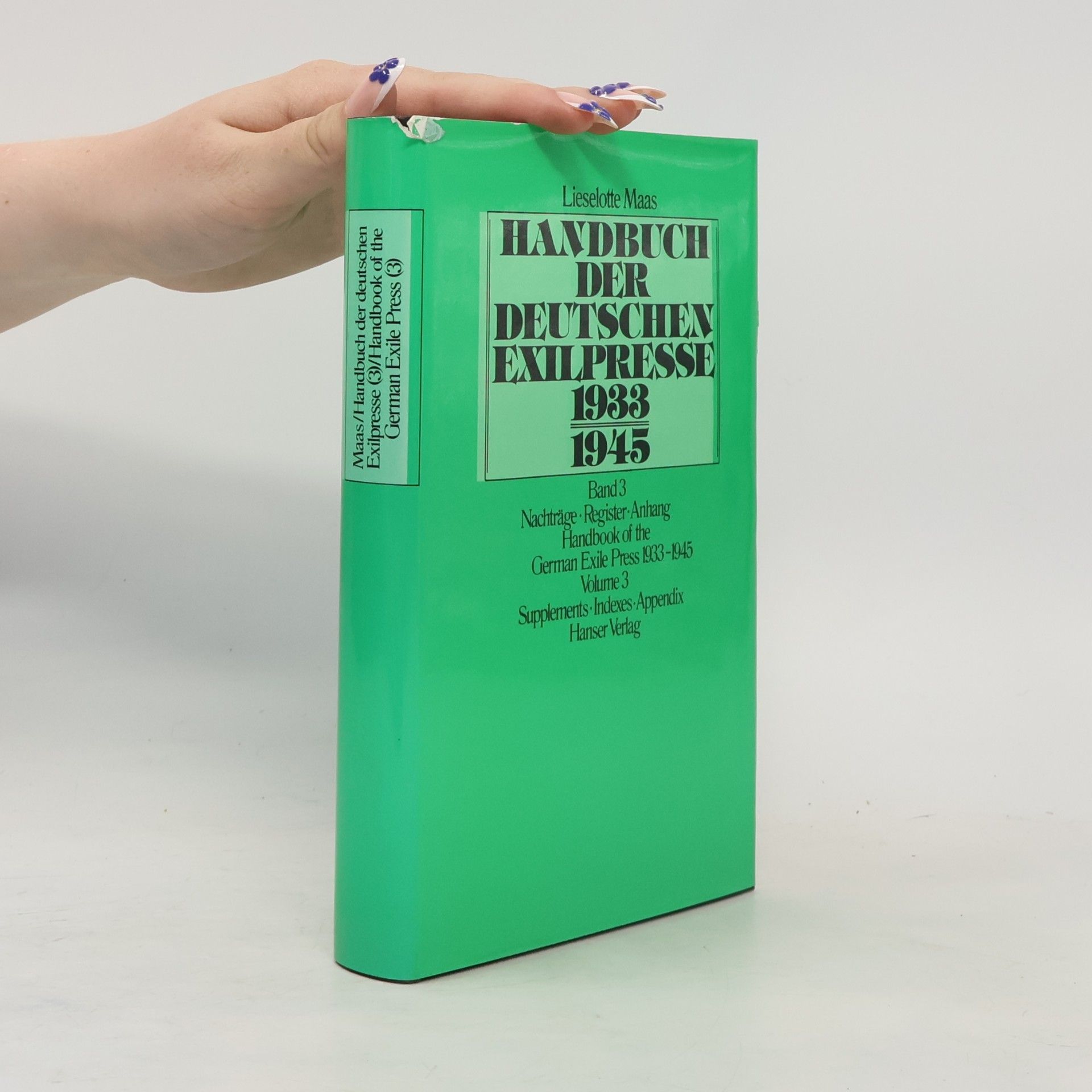Lieselotte Maas Handbuch der deutschen Exilpresse 1933-1945