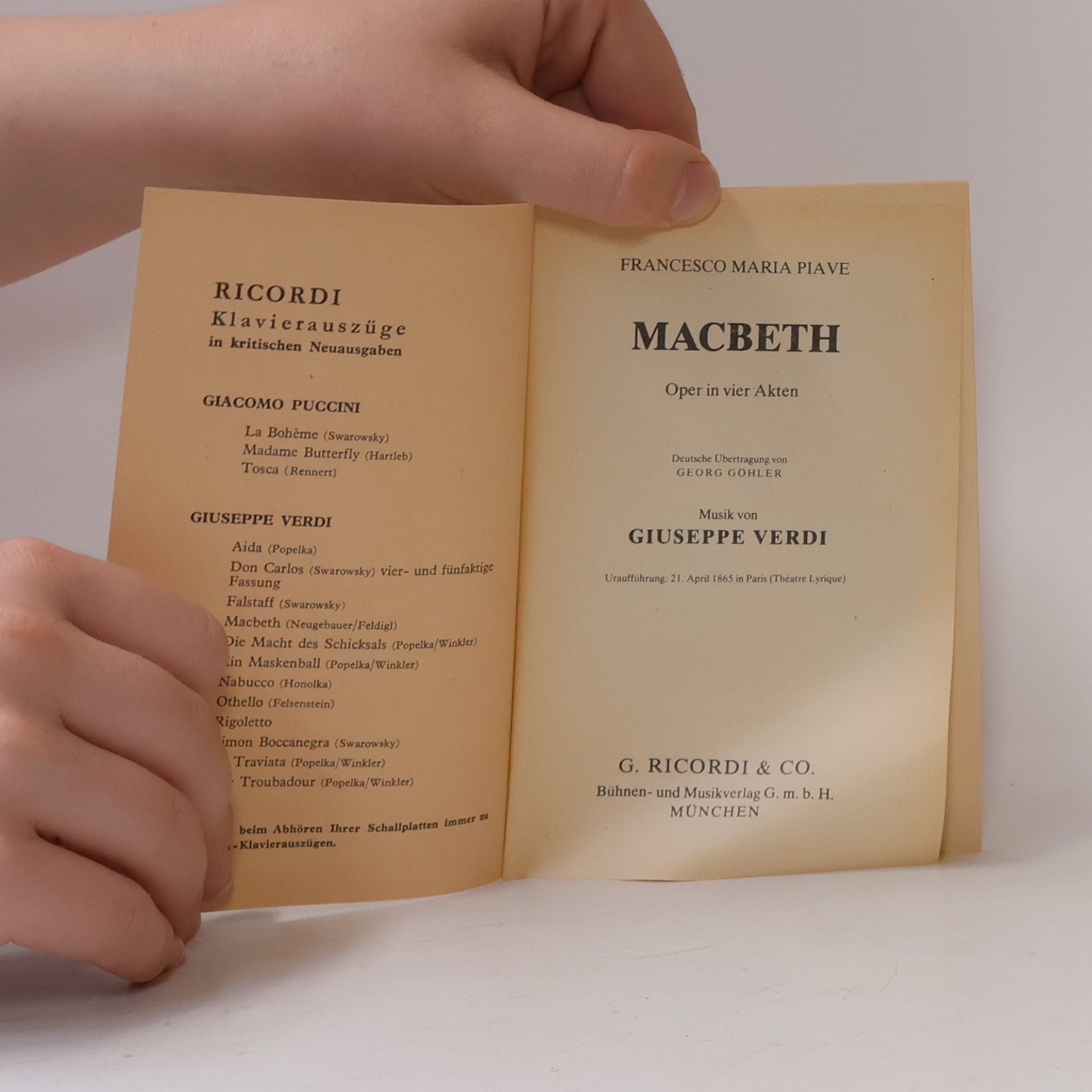 Giuseppe Verdi Macbeth