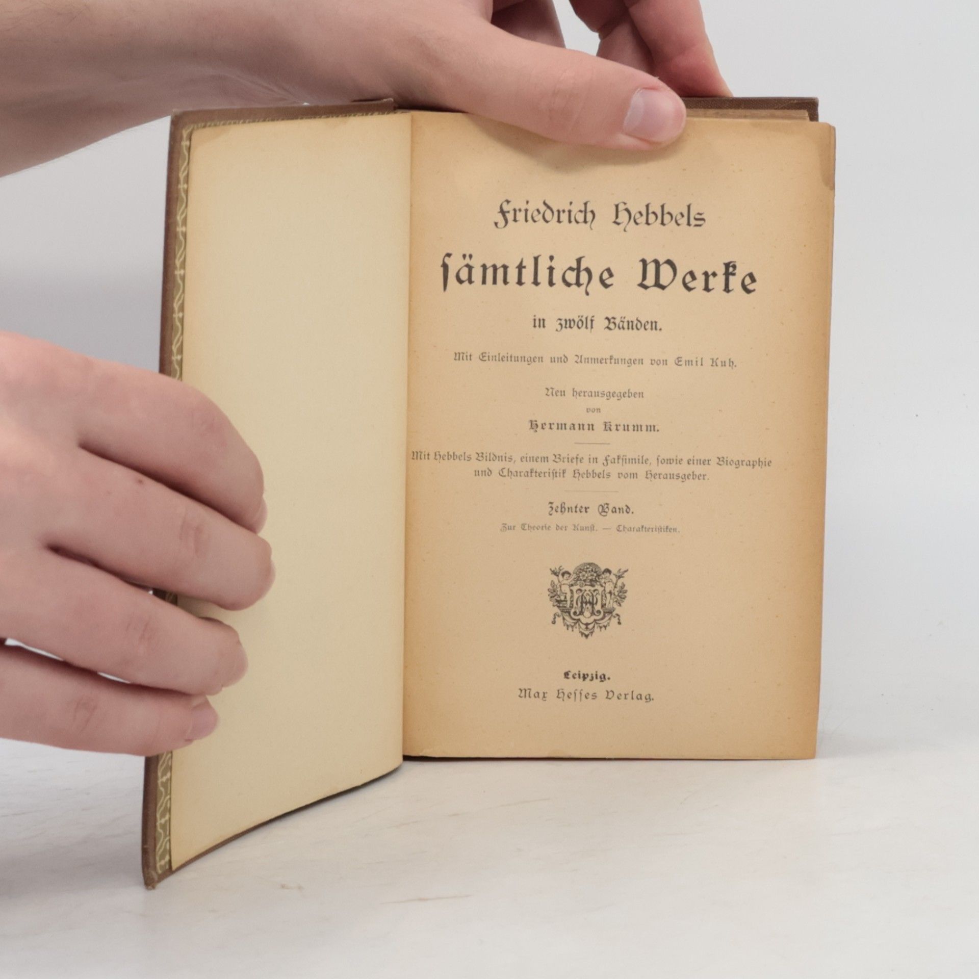 Friedrich Hebbel Sämtliche Werke 10-12