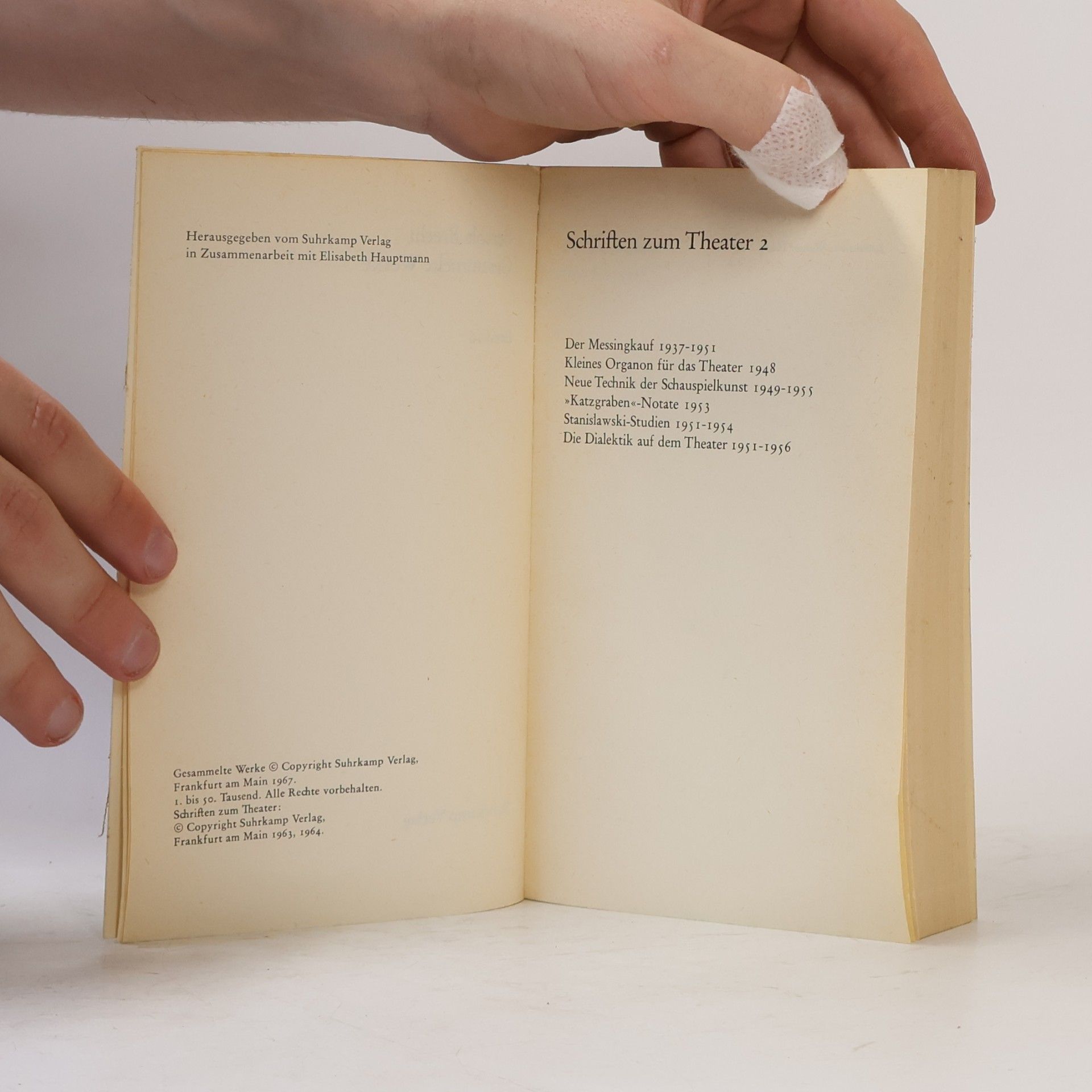Bertolt Brecht Gesammelte Werke 16. Schriften zum Theater 2