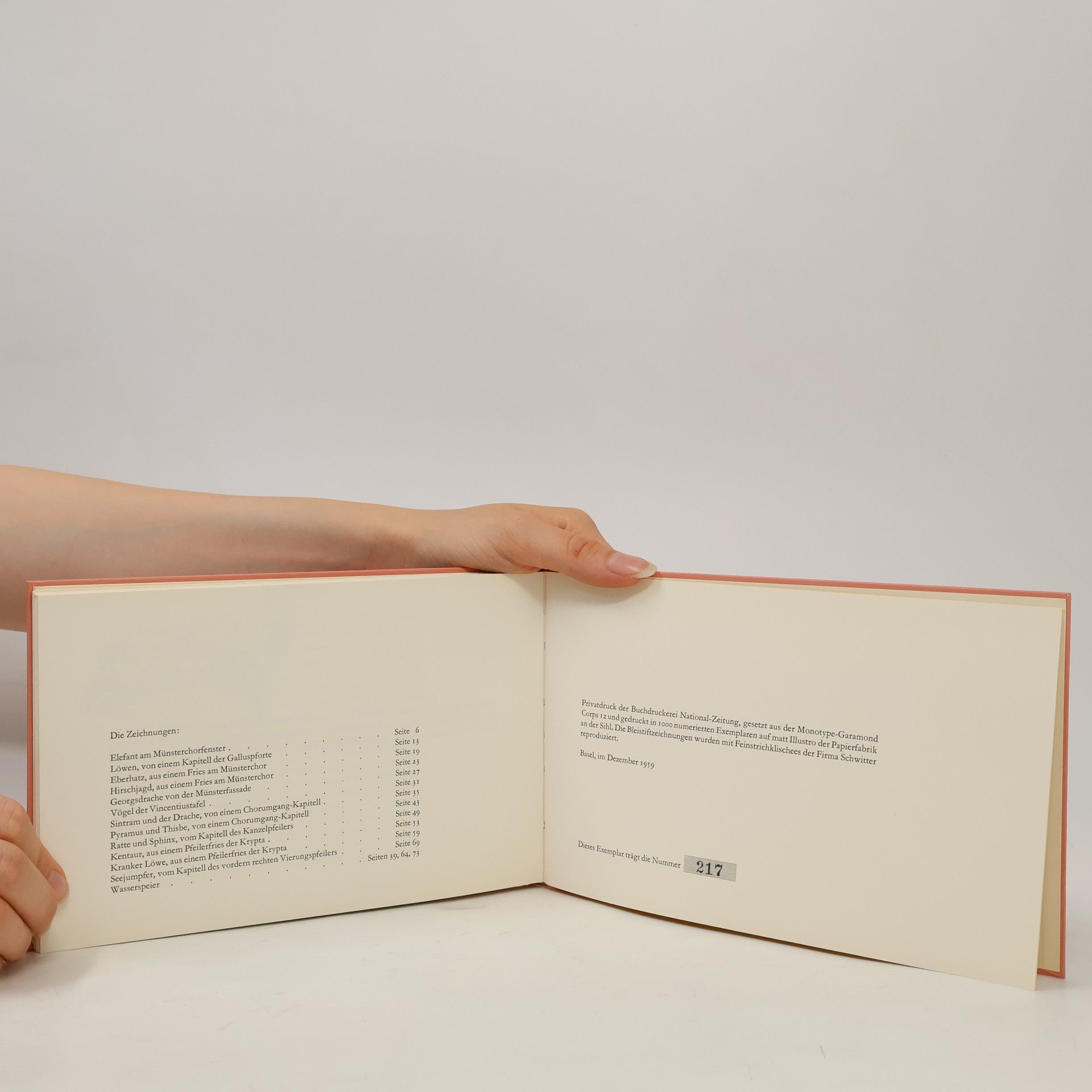 Collectif d'auteurs Basler Münster-Zeichnungen (Nummerierte Ausgabe)