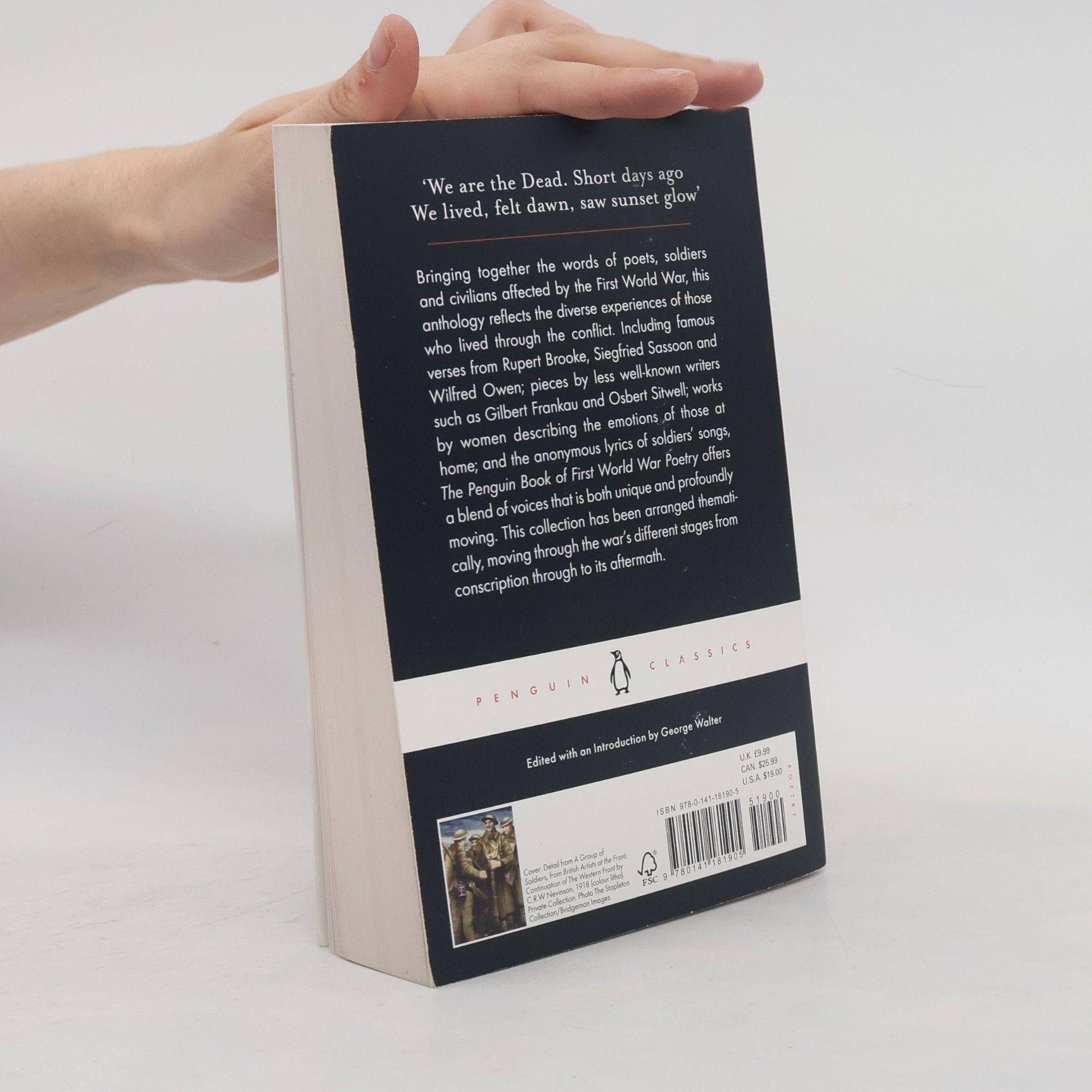 Matthew George Walter Penguin Classics: The Penguin Book of First World War Poetry