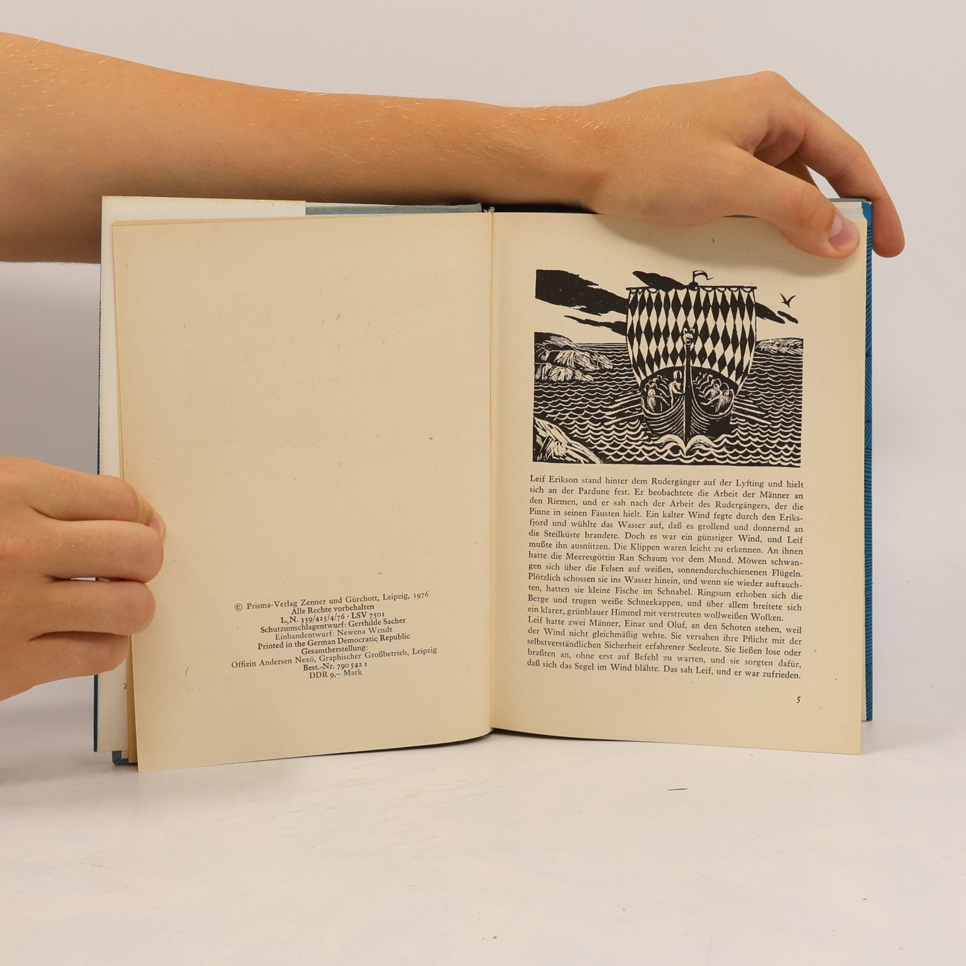Walter Illing Drachen schiff vor Amerika