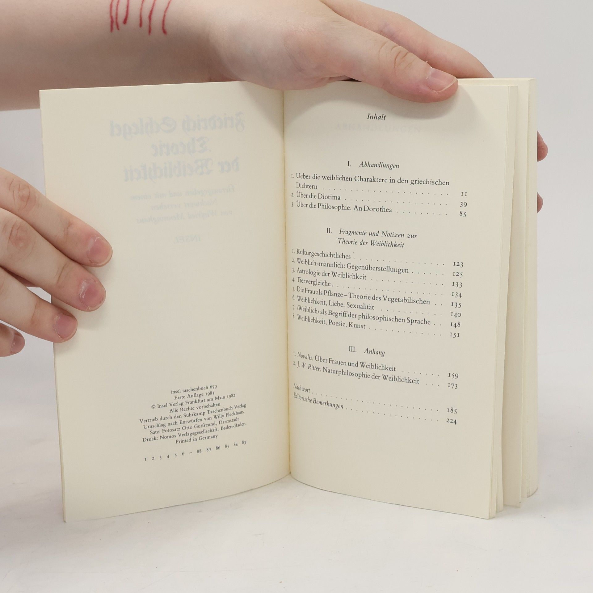 Friedrich Schlegel Theorie der Weiblichkeit