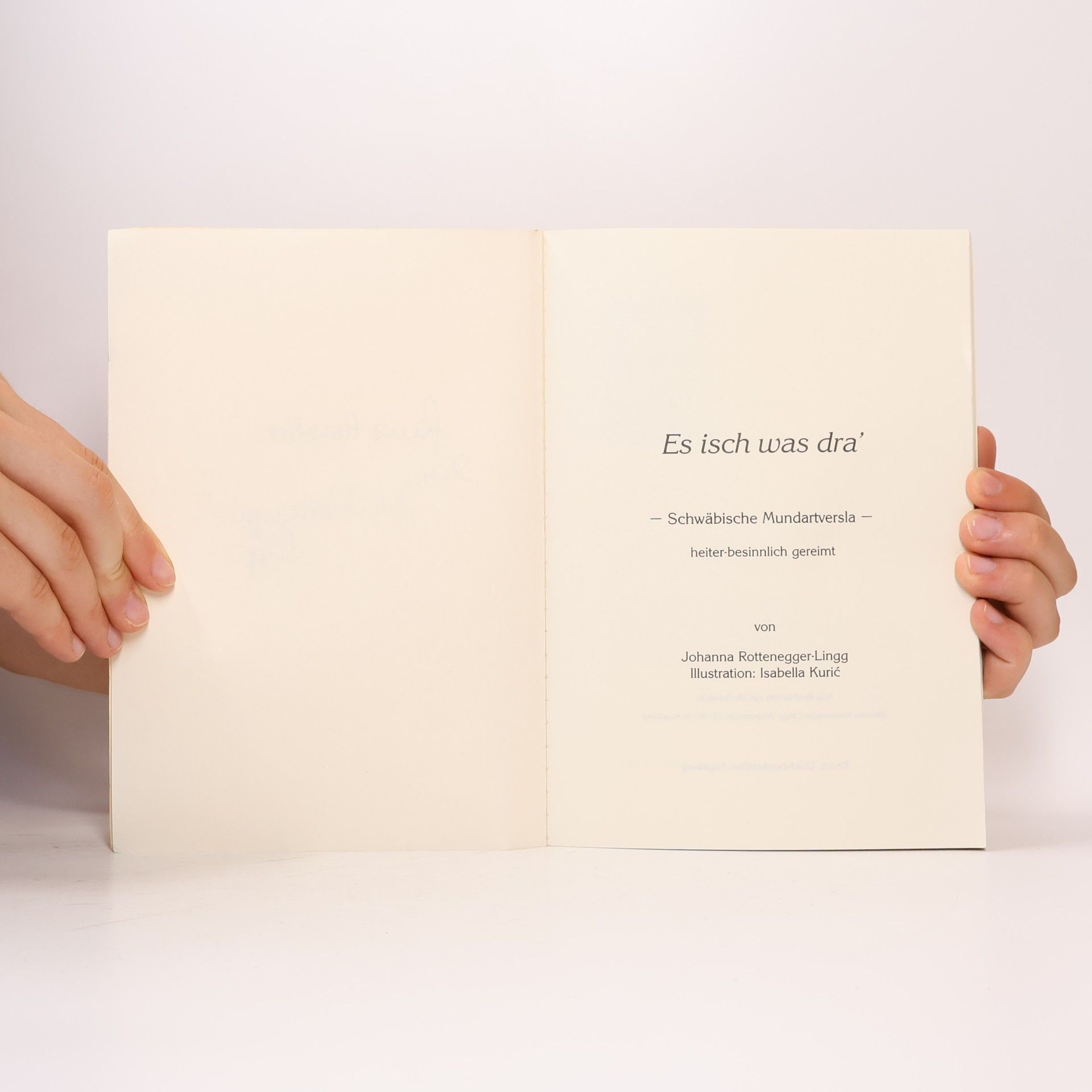 Johanna Rottenegger-Lingg Es isch was dra´ ...