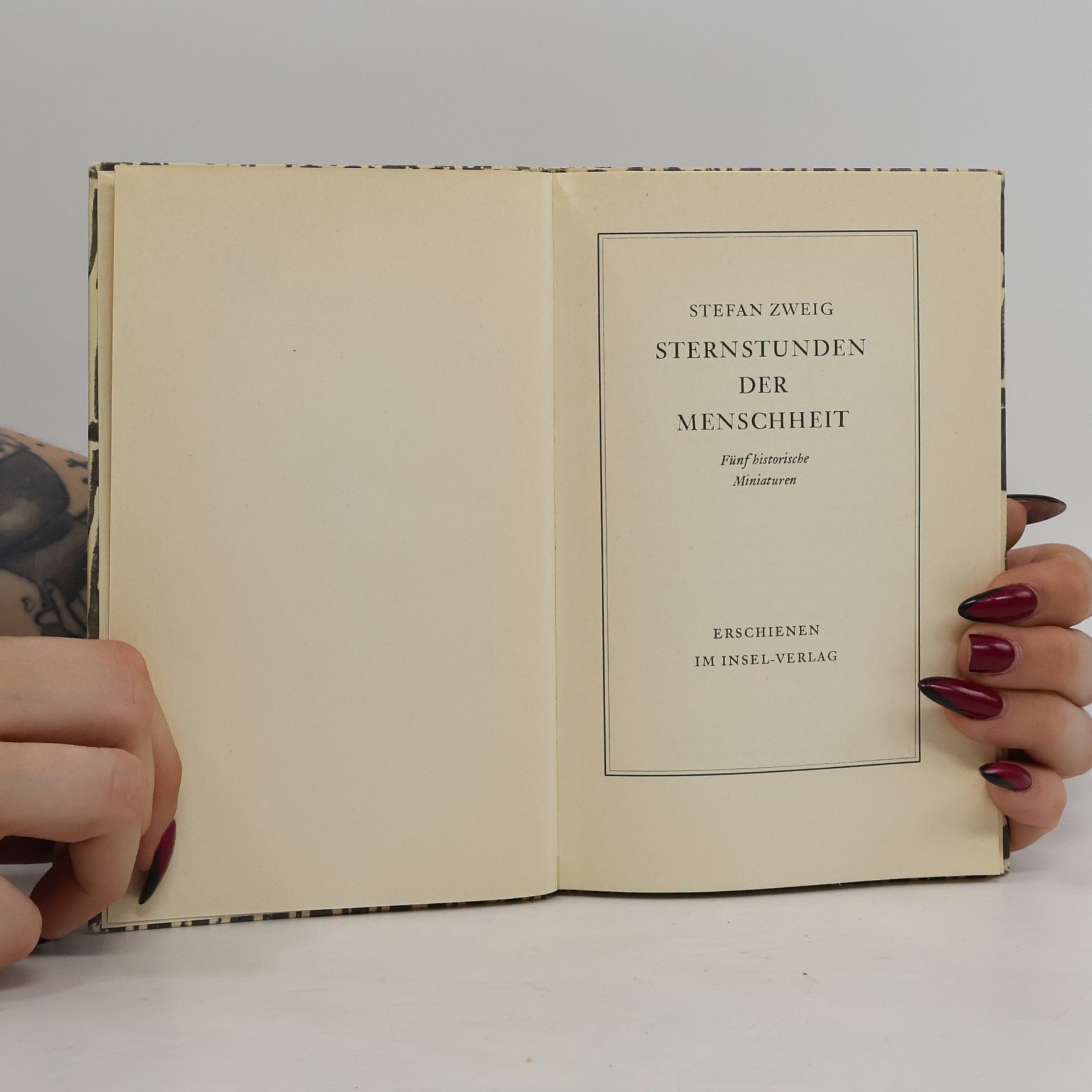 Stefan Zweig Sternstunden der Menschheit