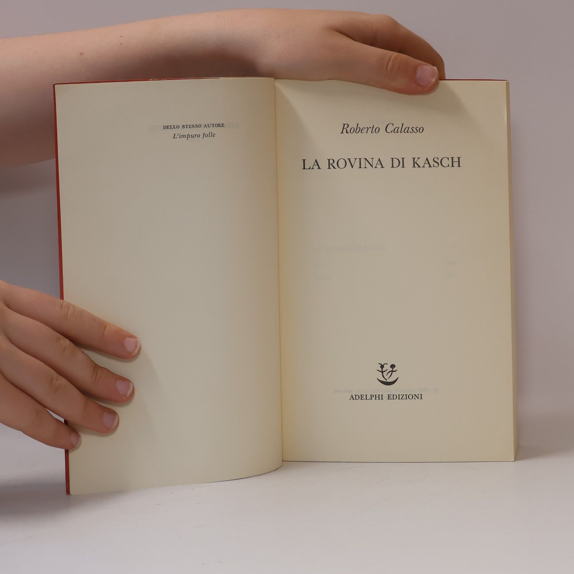 Roberto Calasso La rovina di Kasch