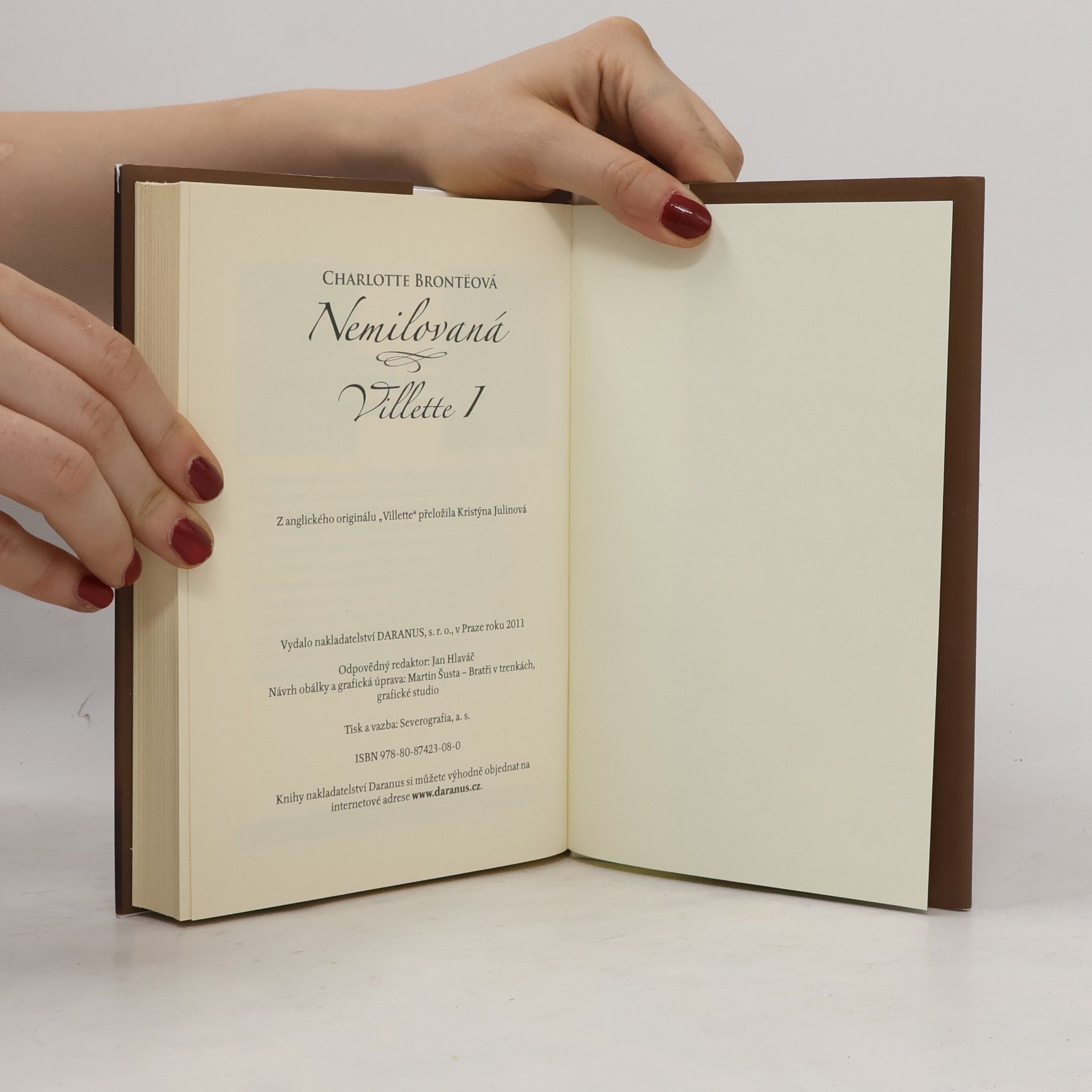 Charlotte Brontë Villette I. Nemilovaná