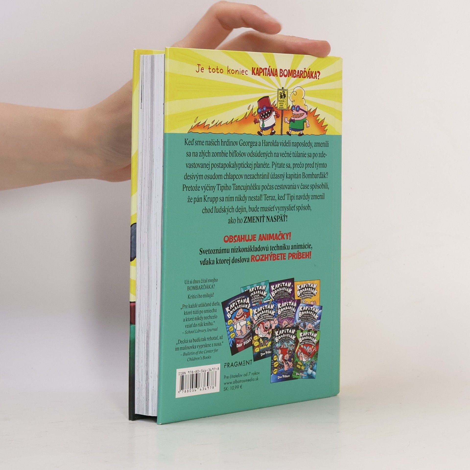 Dav Pilkey Kapitán Bombarďák a pompézna pomsta rádioaktívnych Robo-boxeriek