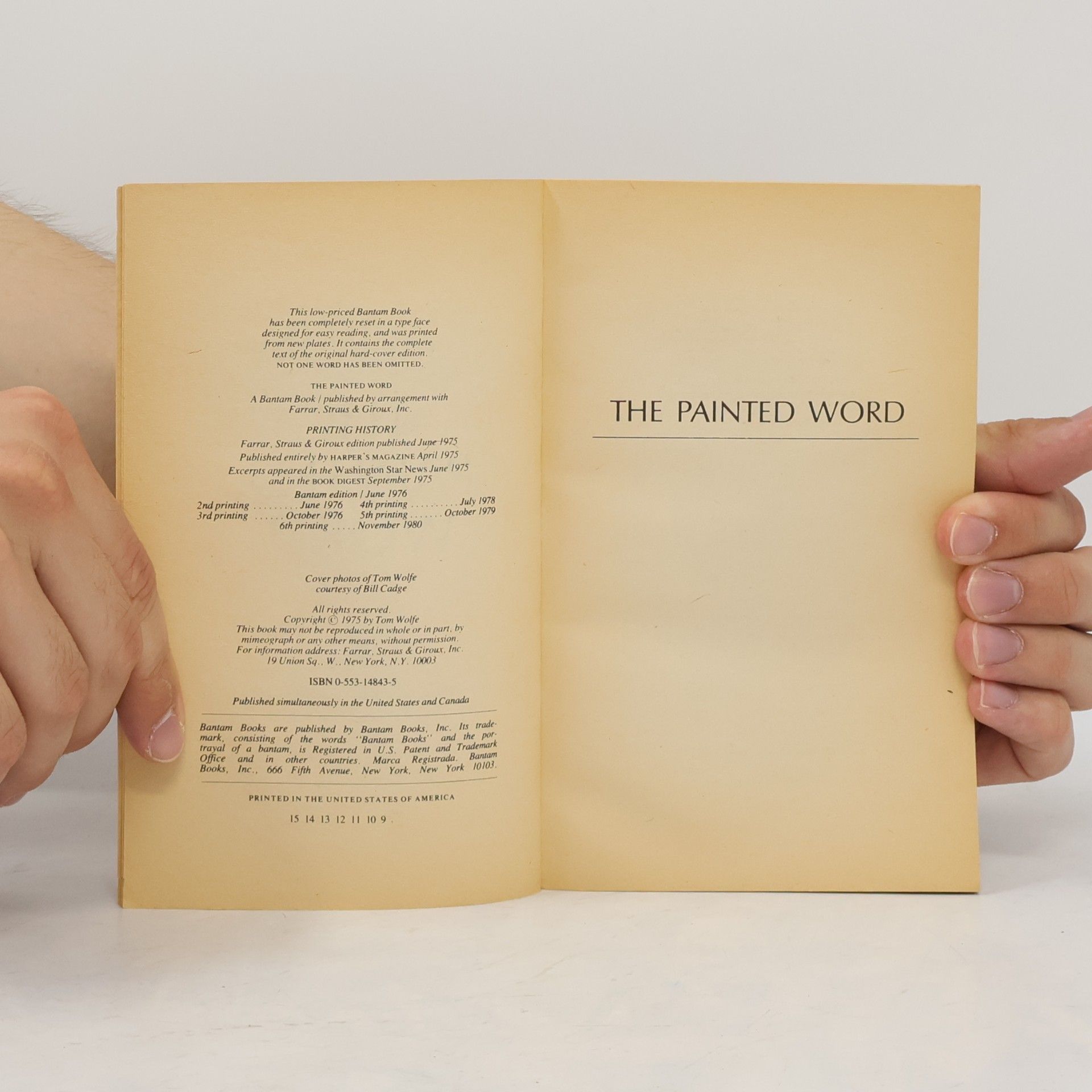 Tom Wolfe The Painted Word
