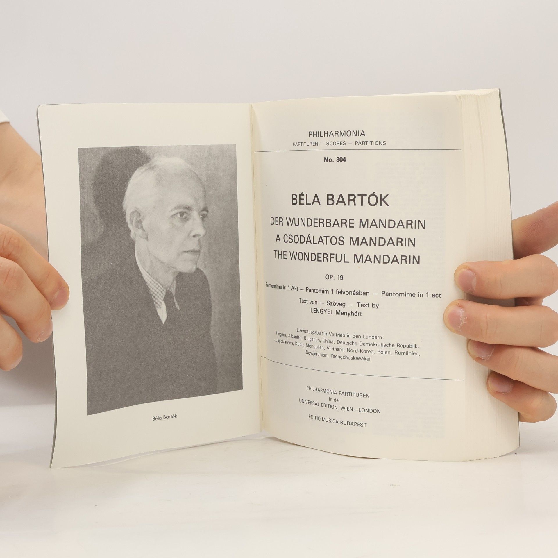 Béla Bartók Der wunderbare Mandarin. Le mandarin merveilleux. The Wonderful Mandarin Op. 19