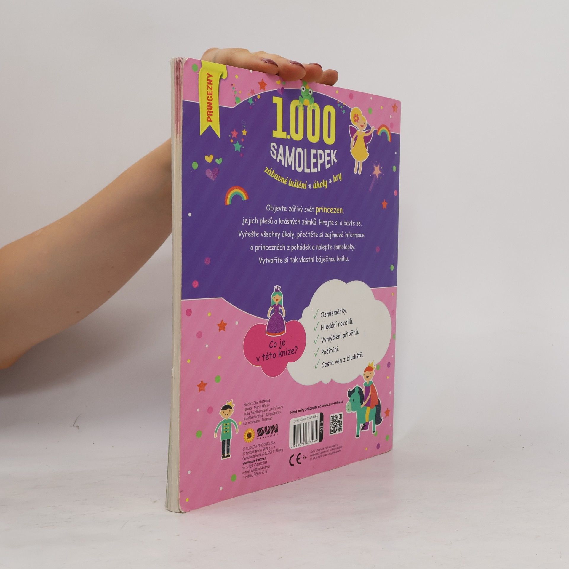 1000 samolepek princezny