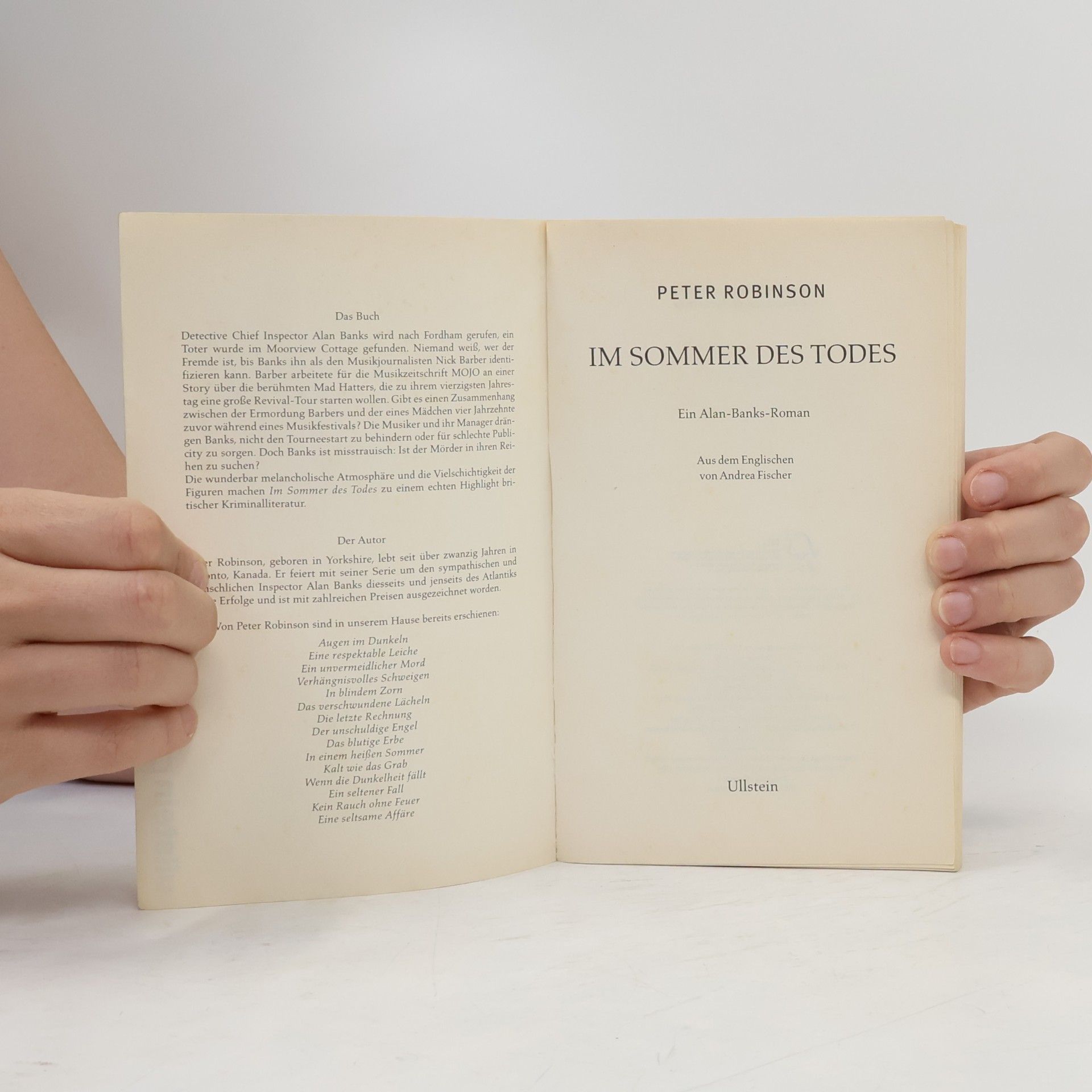 Peter Robinson Im Sommer des Todes. Ein Alan-Banks-Roman