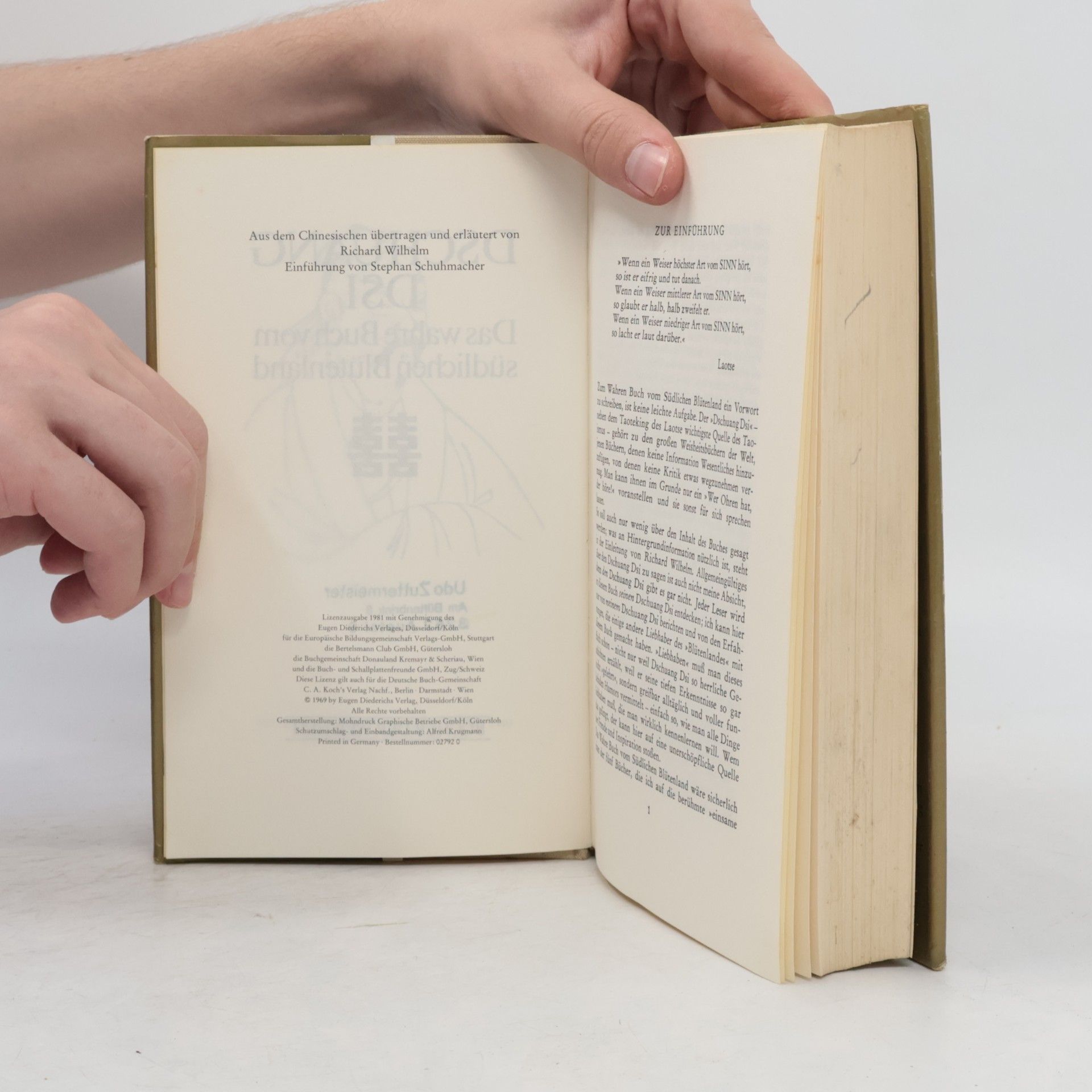Dschuang Dsi Das wahre Buch vom südlichen Blütenland