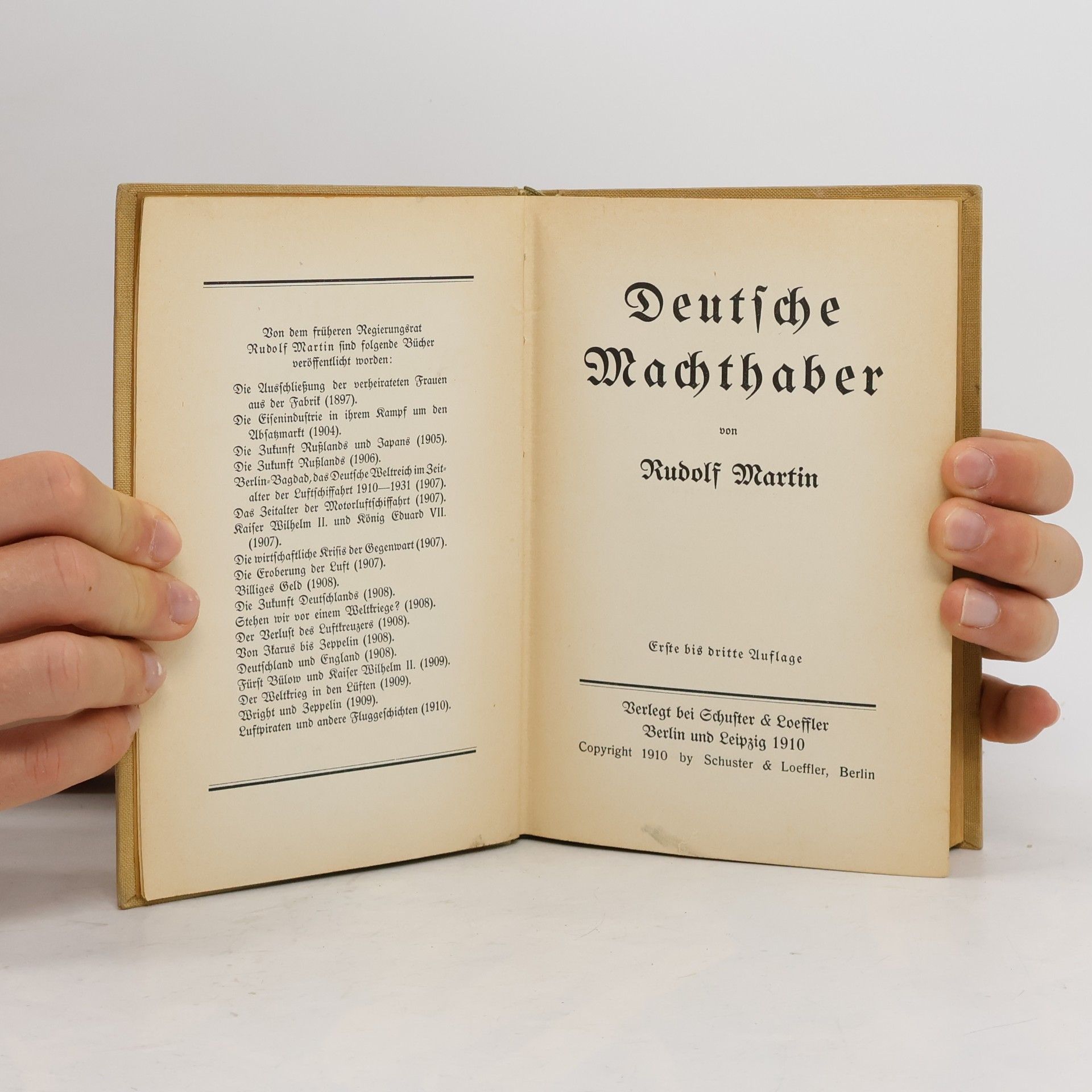 Rudolf Martin Deutsche Machthaber