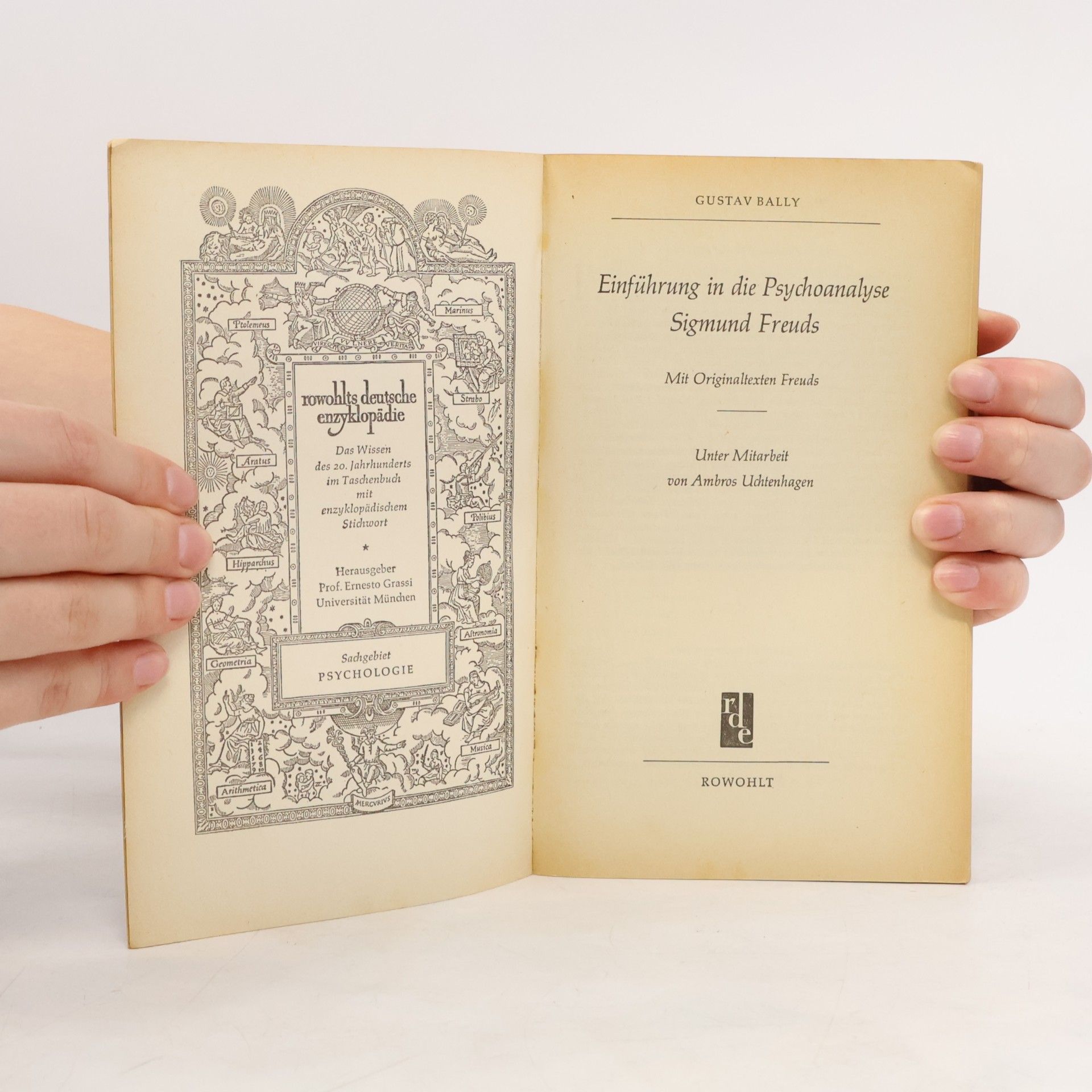 Gustav Bally Einführung in die Psychoanalyse Sigmund Freuds