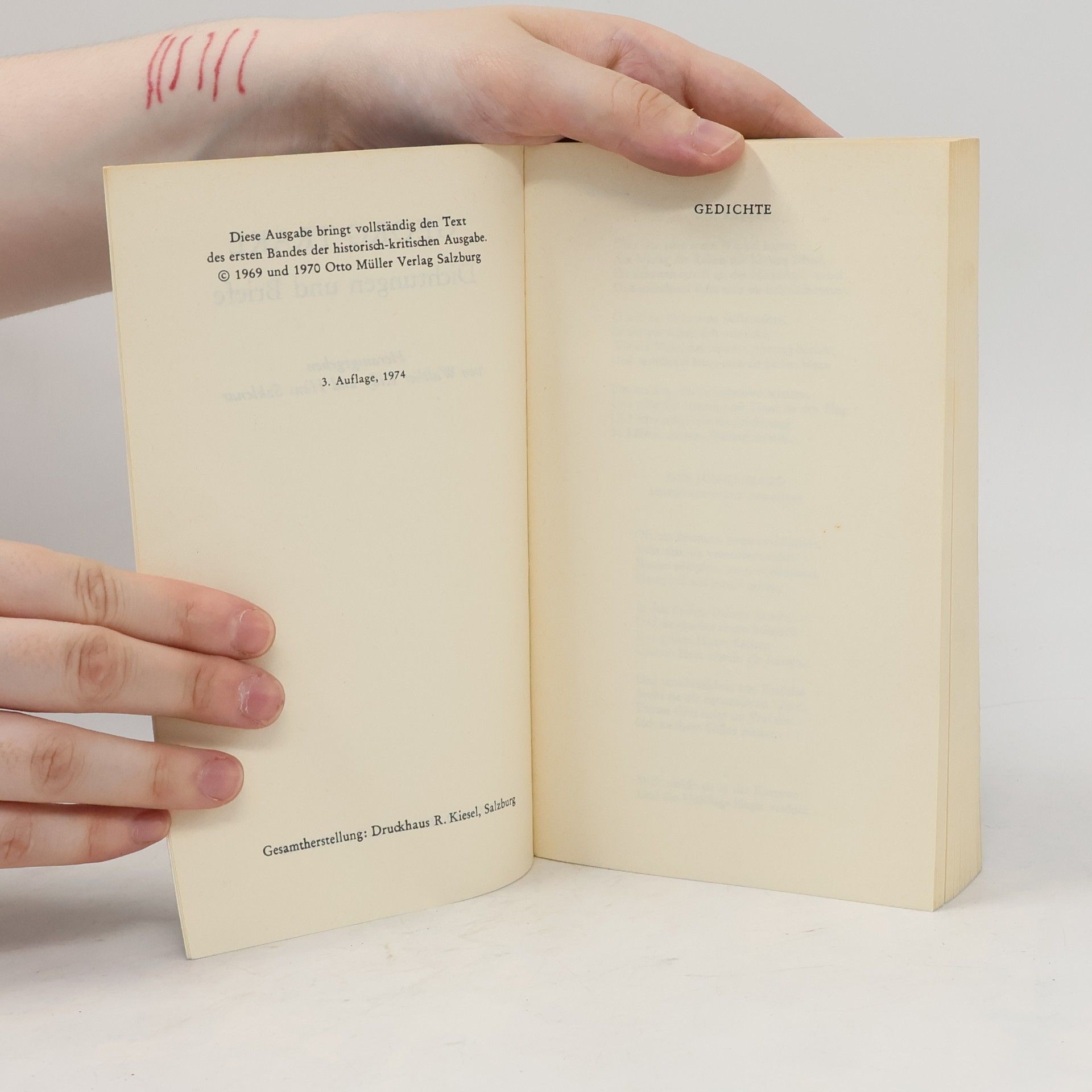 Georg Trakl Dichtungen und Briefe