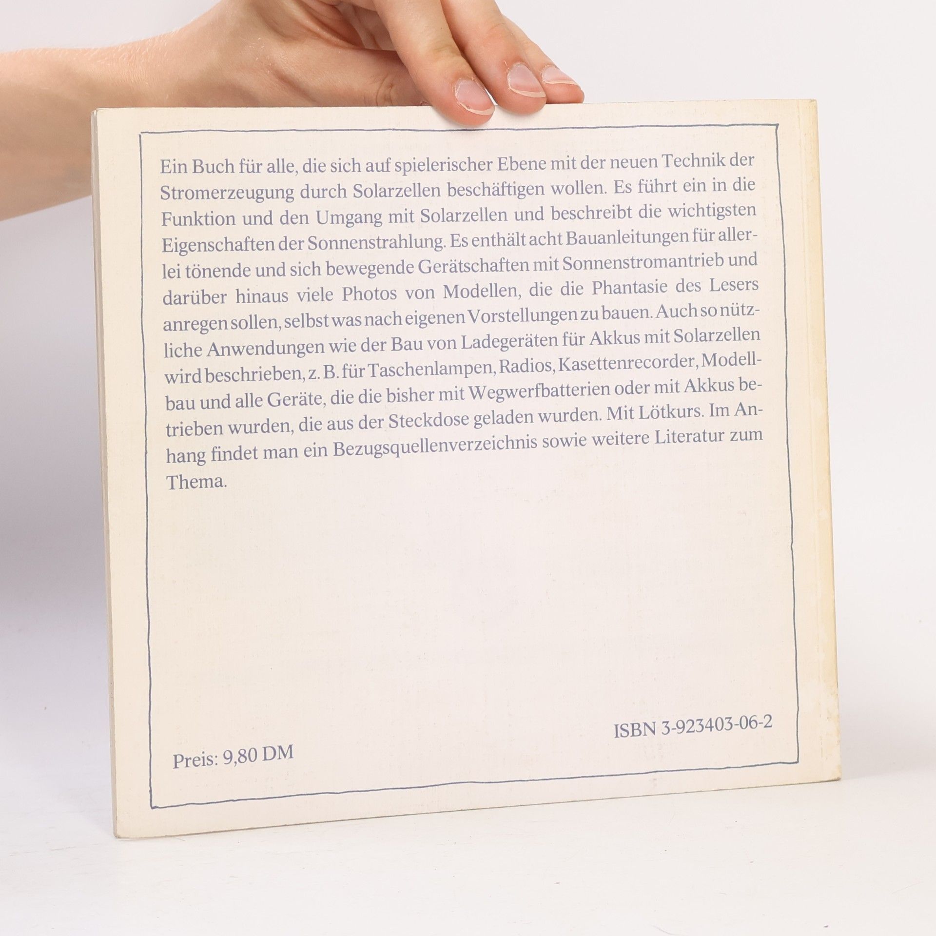Robert Borsch-Laaks Das Solarzellen-Bastelbuch