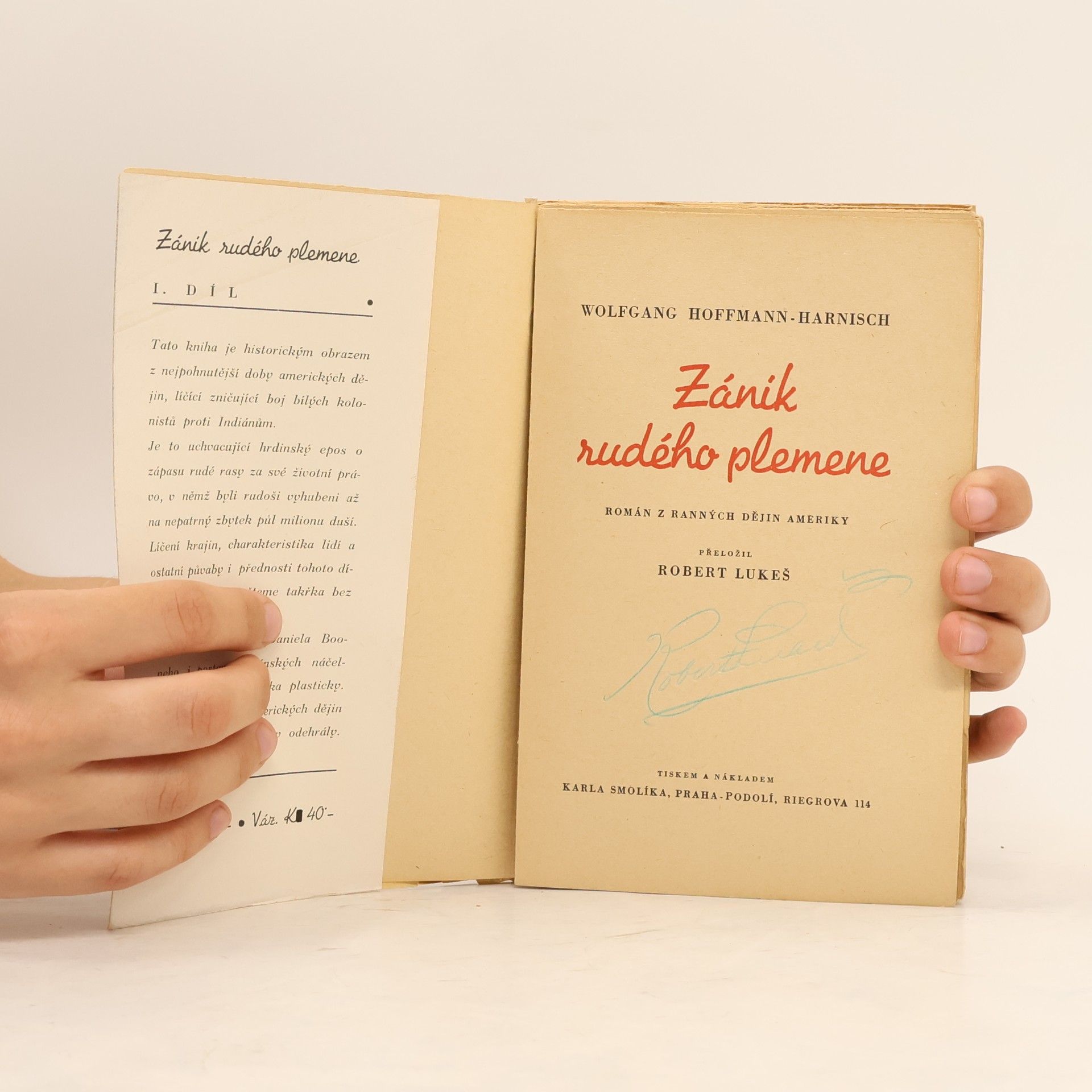 Wolfgang Hoffmann Harnisch Zánik rudého plemene
