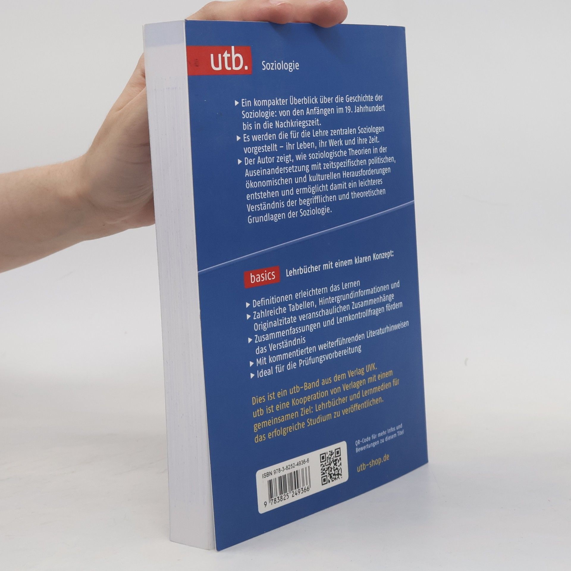 Volker Kruse utb basics: Geschichte der Soziologie