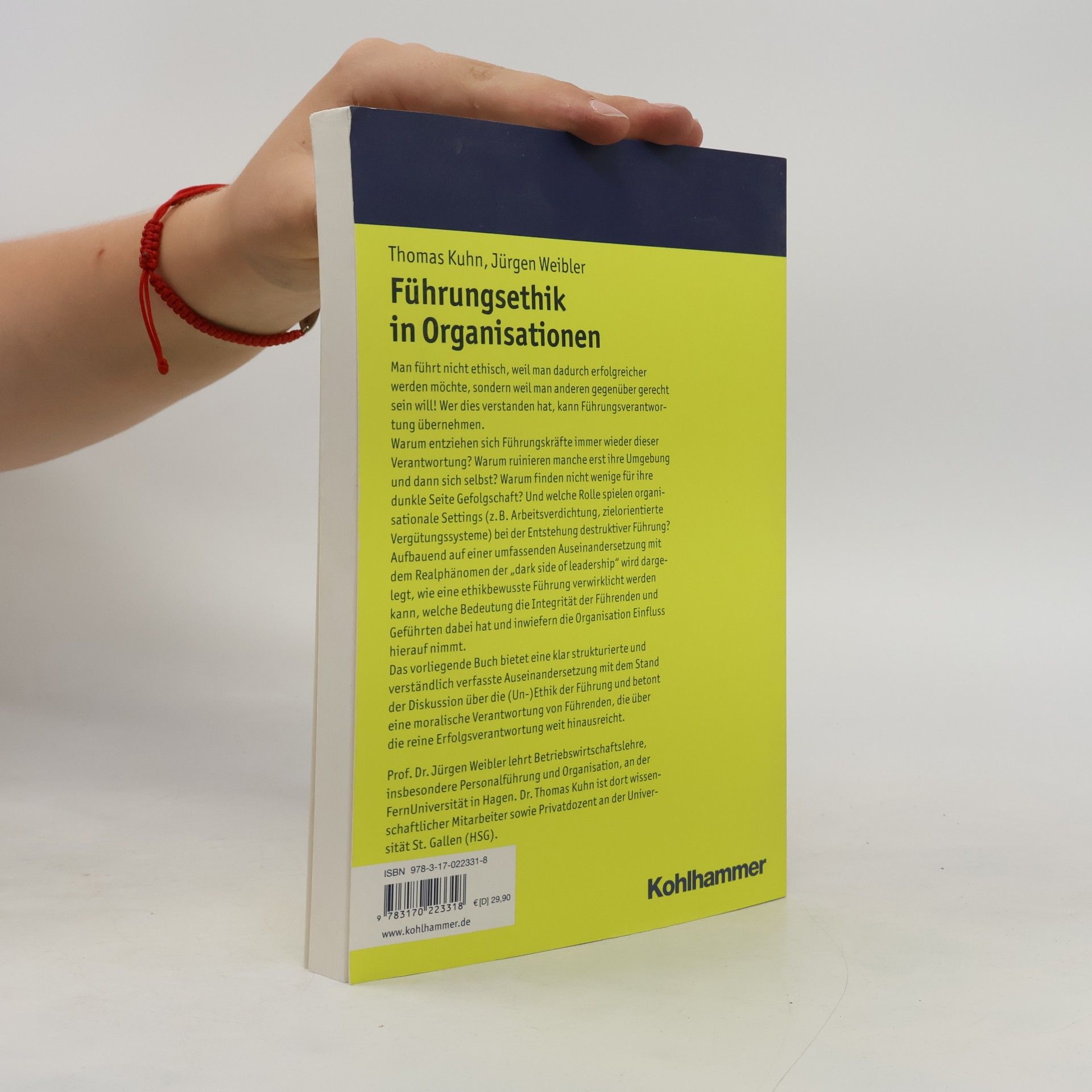 Thomas S. Kuhn Organisation & Führung: Führungsethik in Organisationen