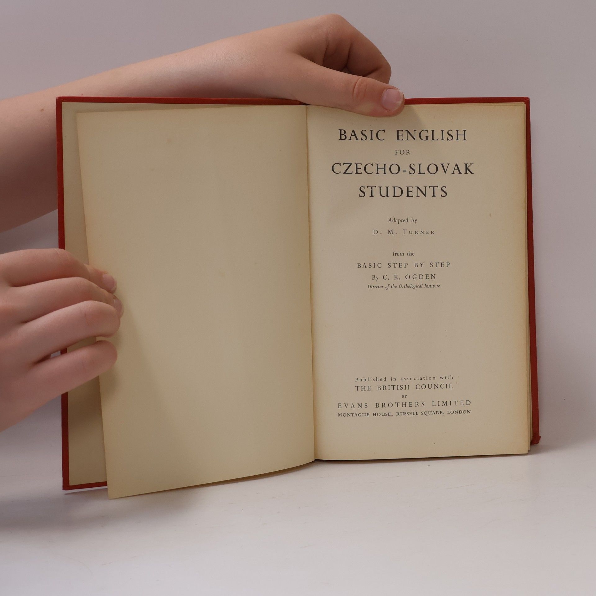 D. M. Turner Basic English for Czecho-Slovak Students