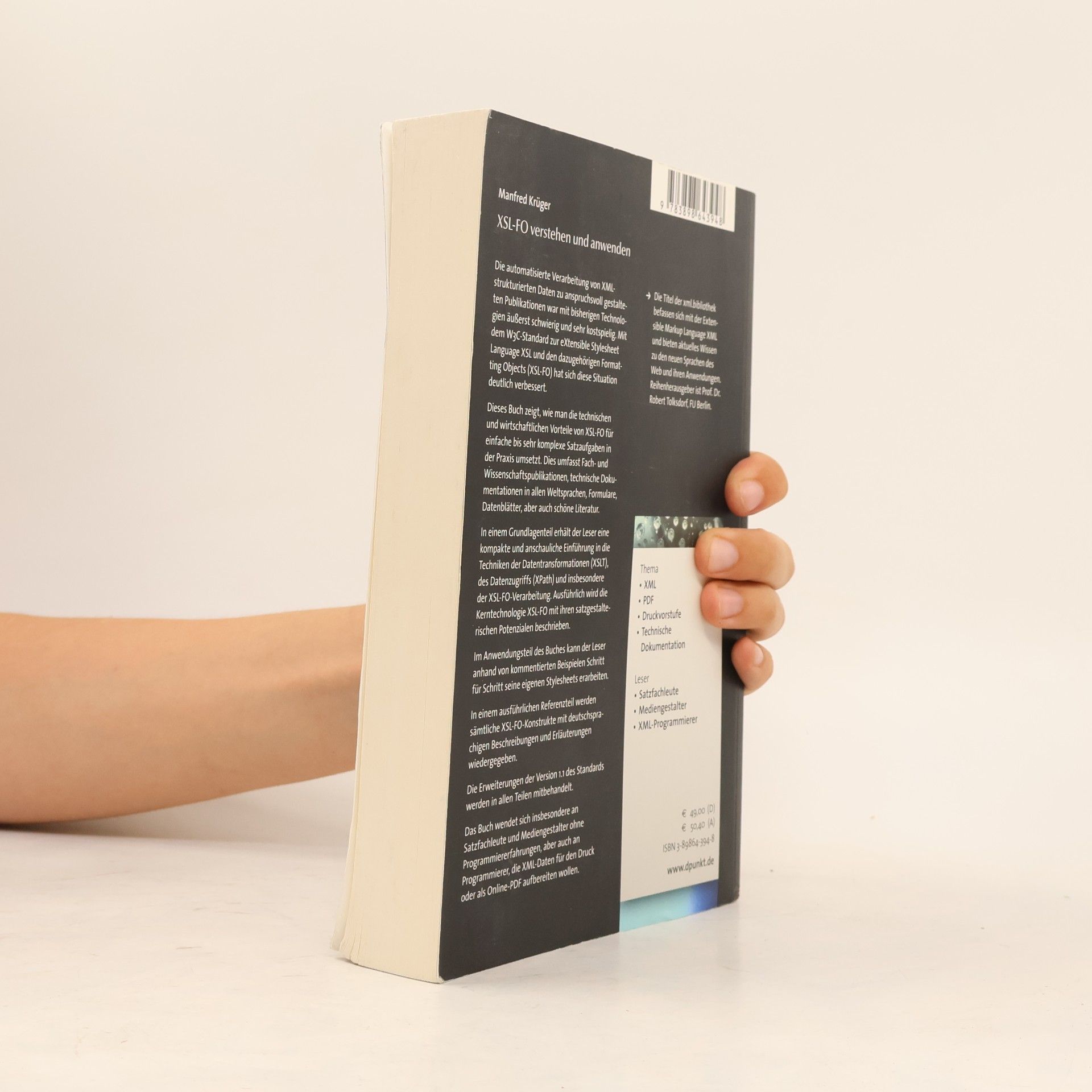 Manfred Krüger xml.Bibliothek: XSL-FO verstehen und anwenden